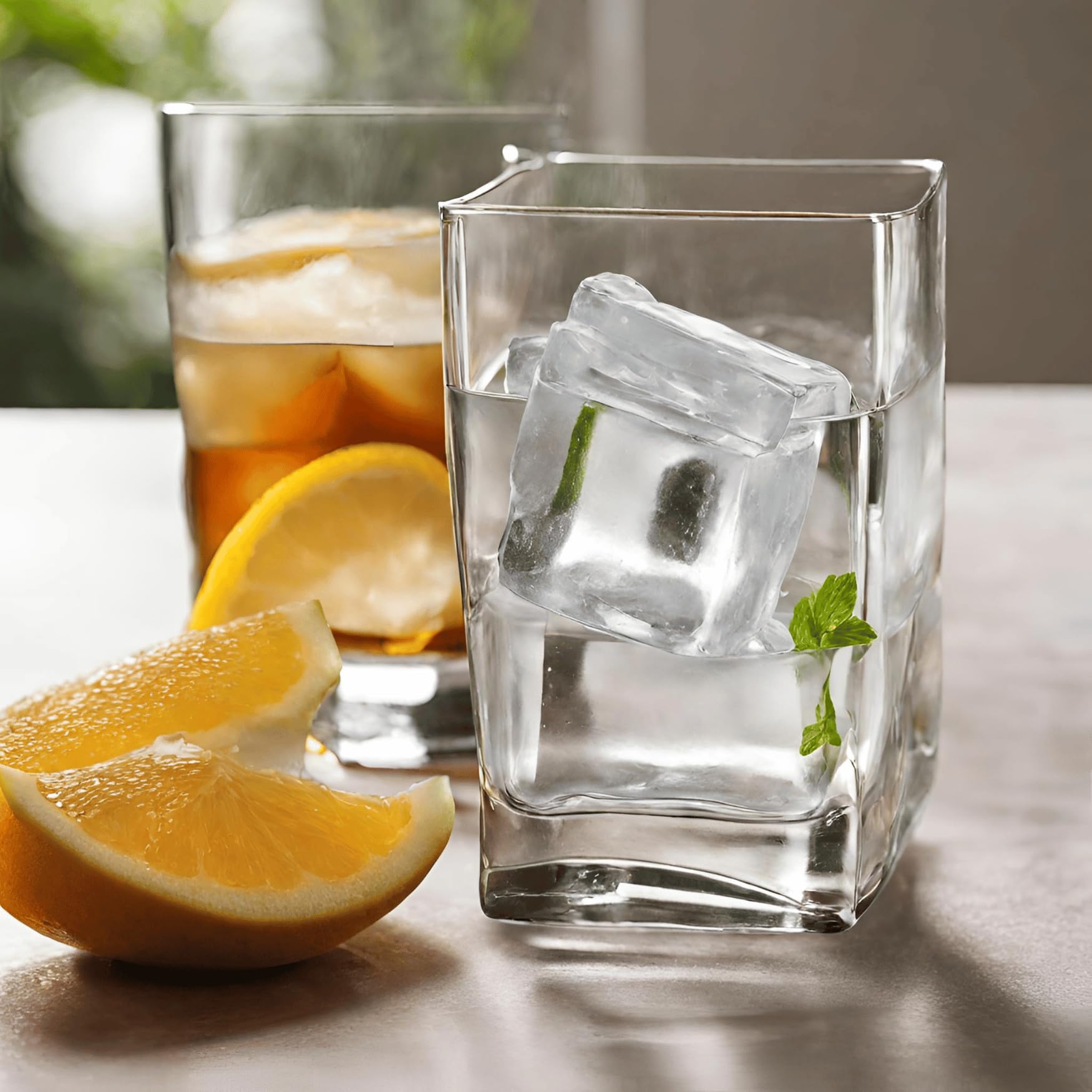 Traytastic! Silicone Large Square Ice Cube Tray Mold - Great For Making Large/Giant Ice Cubes Approximately 2'' X 2'' X 2'' In S