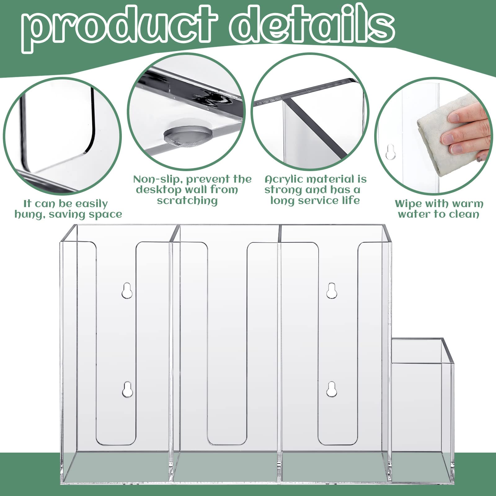 4 Compartments Acrylic Coffee Cup And Lid Storage Organizer Holder Disposable Coffee Cup Dispenser Paper Cup Organizer Plastic C