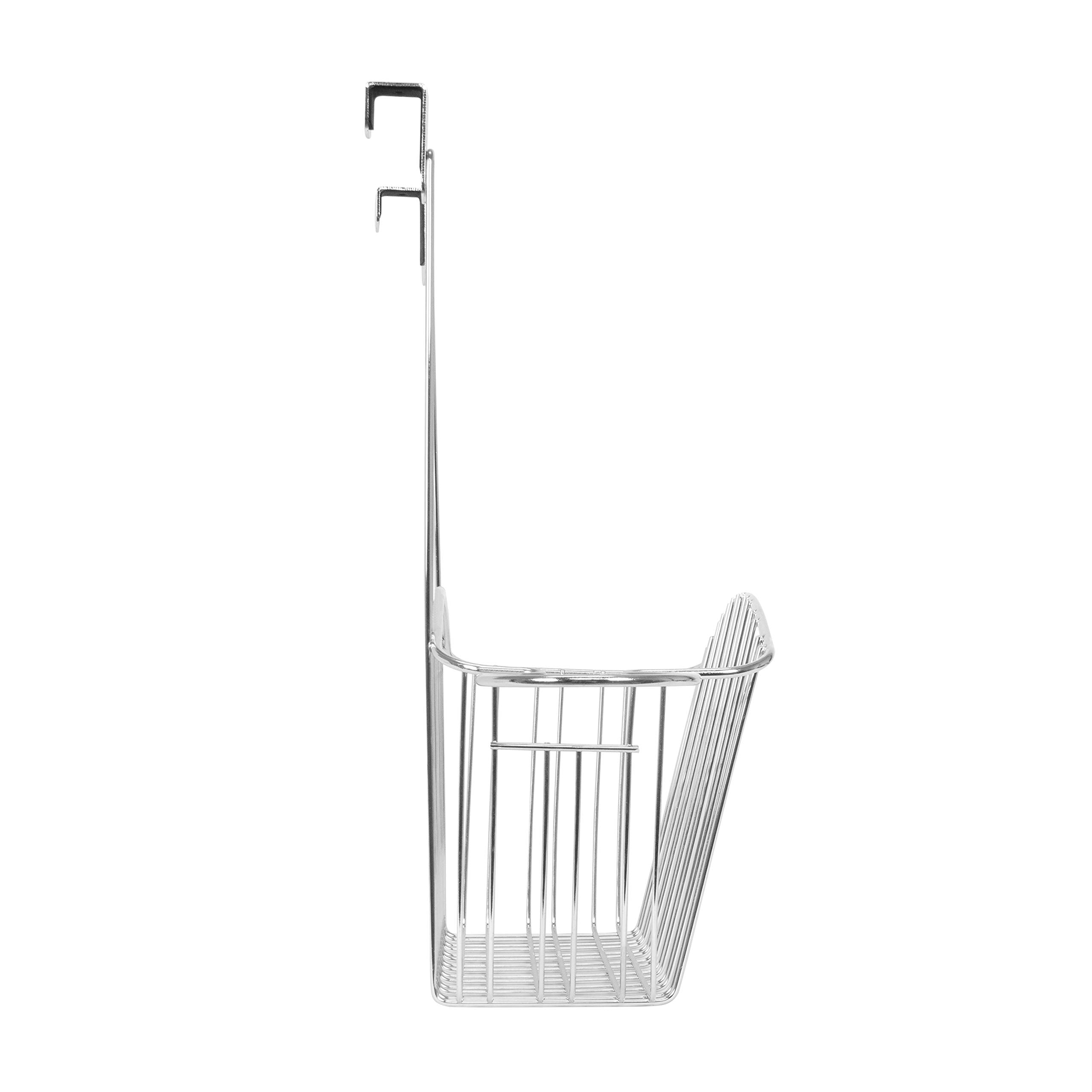 Spectrum Diversified Contempo Over The Cabinet Hair Dryer & Accessory Holder For Storage And Organization Of Styling Tools, Chro