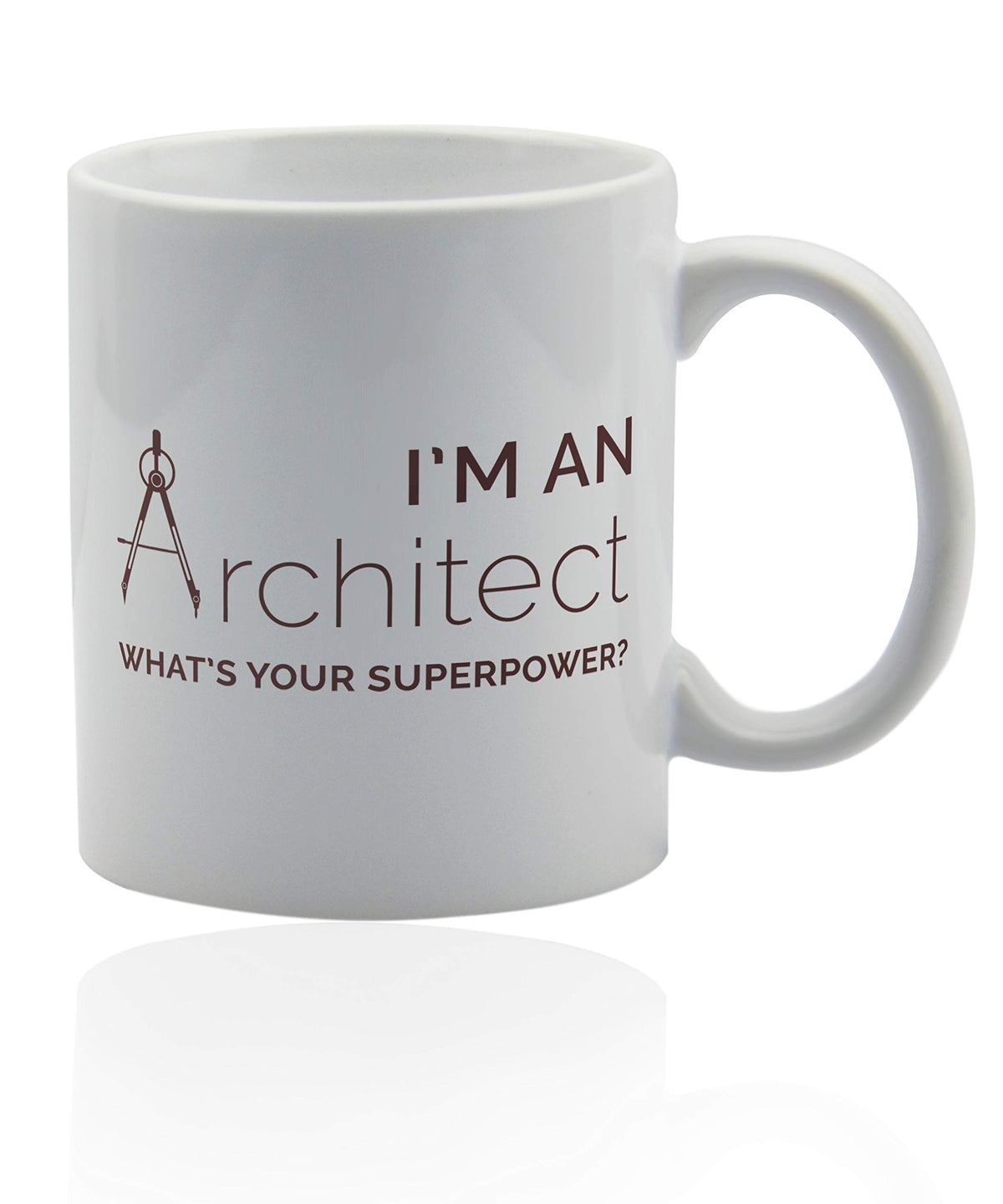 Gifts for architect 11 oz. white ceramic cup. Architecture mug.