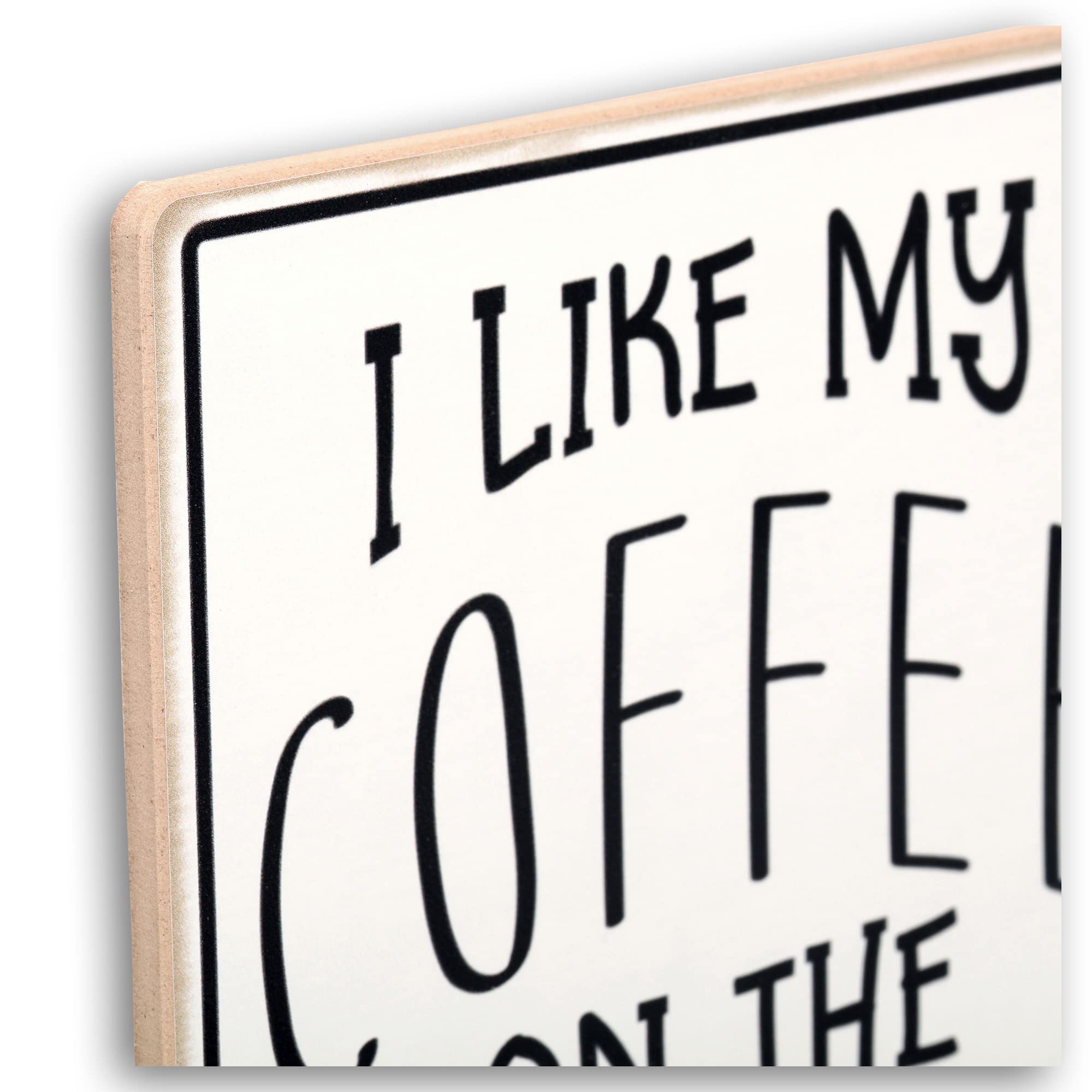 Disney Star Wars Darth Vader Wood Wall Decor - I Like My Coffee On The Dark Side - Funny Star Wars Coffee Sign For Kitchen Or Co