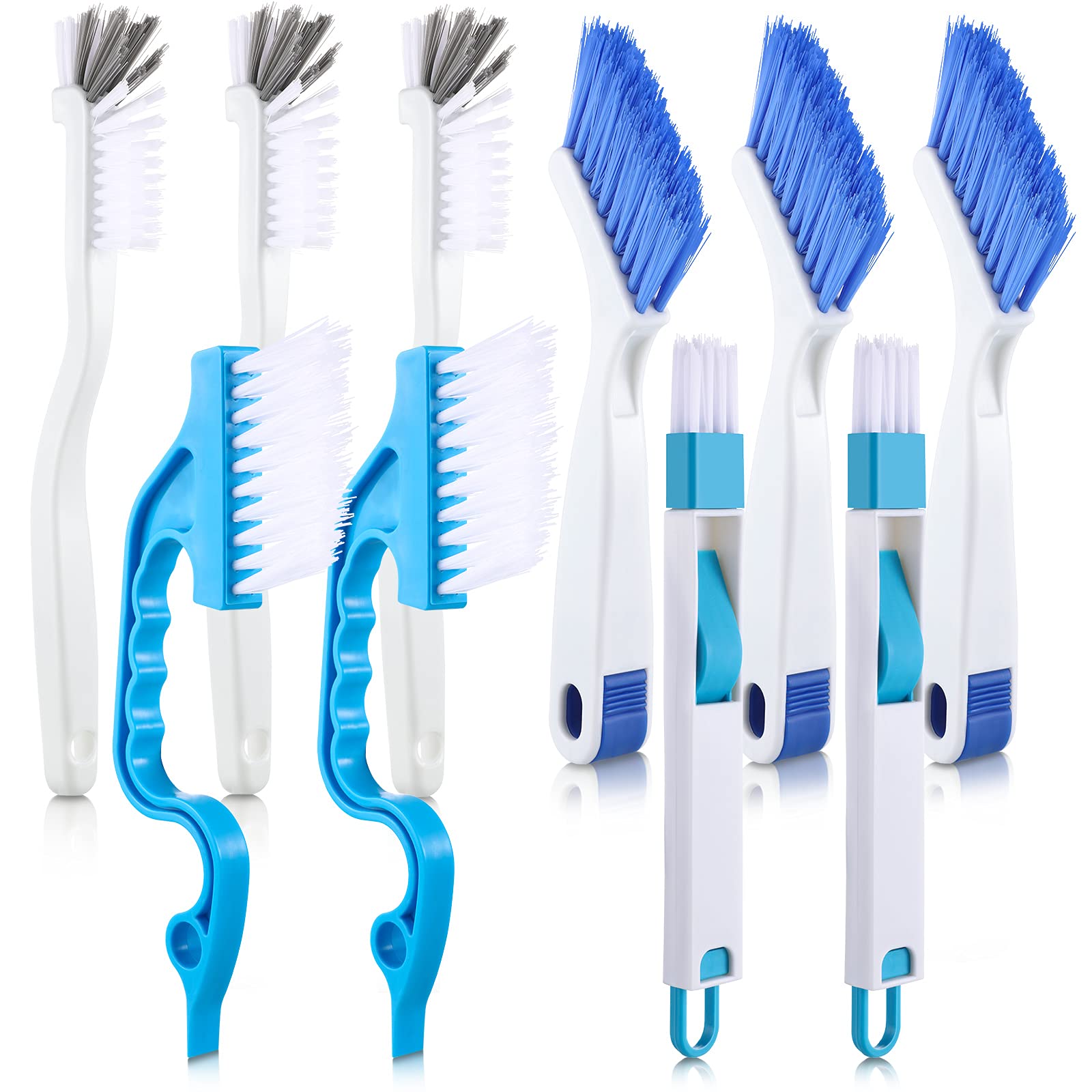10 Pieces Cleaning Brush Small Scrub Brush, Window Door Sliding Track Cleaning Brush For Cleaning Sink Scrub Brush, Bathroom Kit