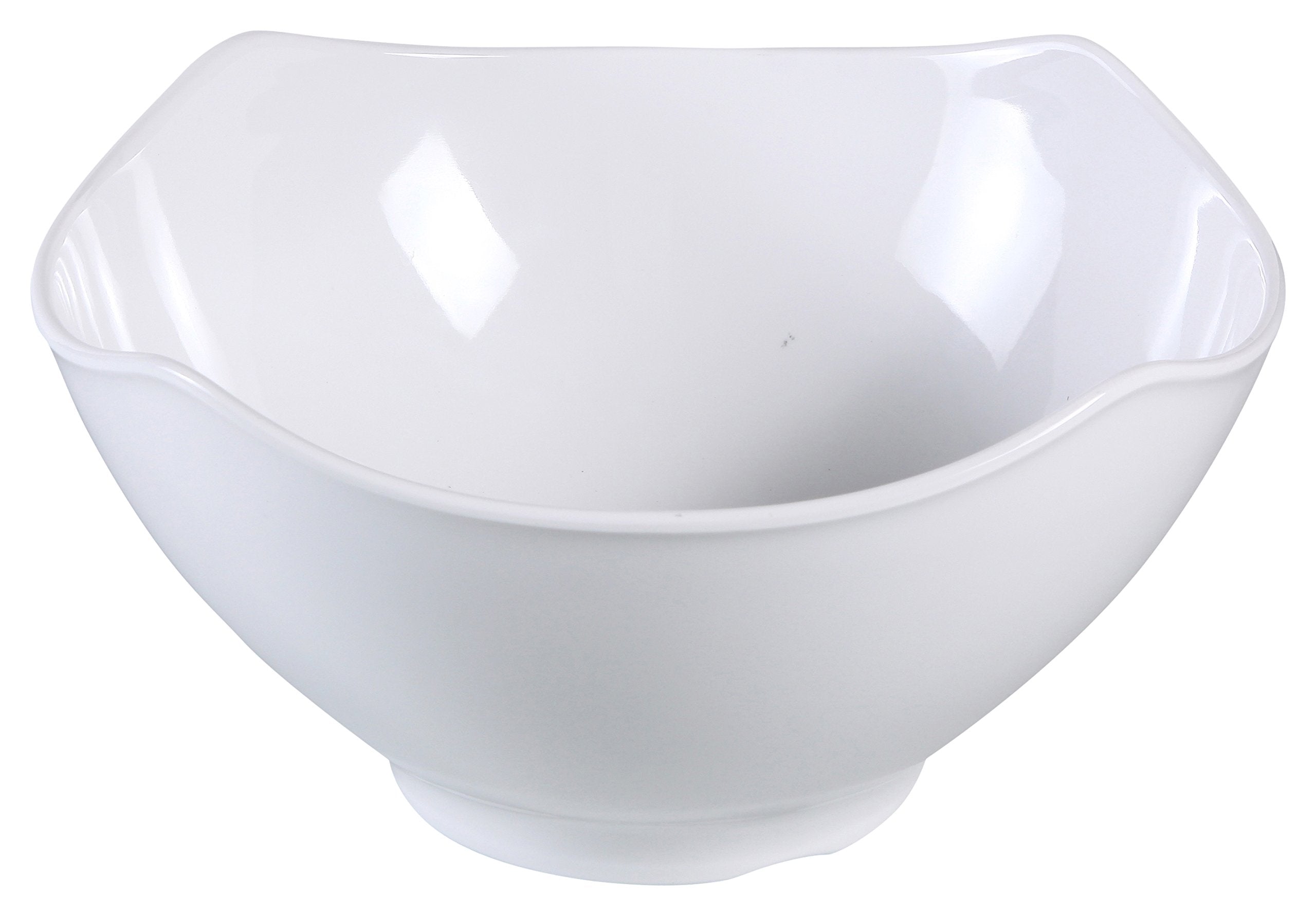 Yanco Md-337 Milando Square Bowl, 30 Oz Capacity, 7'' Length, 7'' Width, 3.5'' Height, Melamine, White Color, Pack Of 24