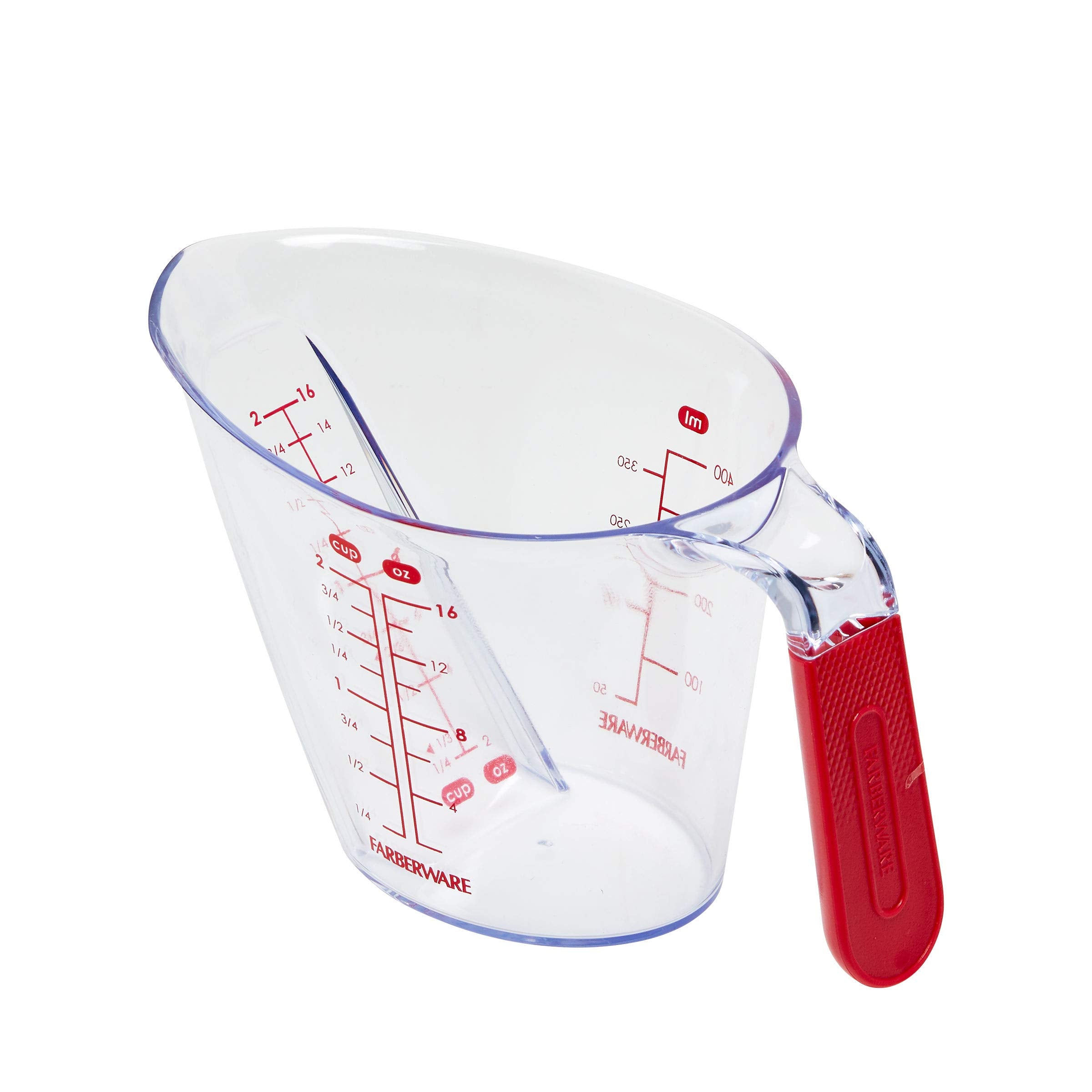 Farberware Pro Angled Measuring Cup, 2, Red