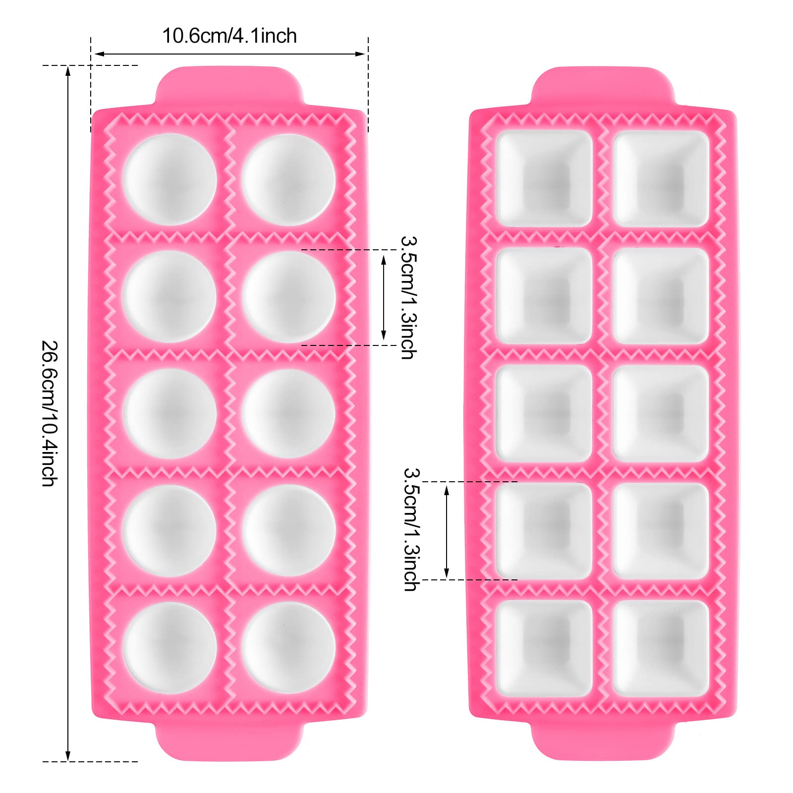 Ravioli Maker 2 Set Large Ravioli Cutter Ravioli Press Set Round Ravioli Mold And Cutter Square Ravioli Mold Ravioli Stamp For K