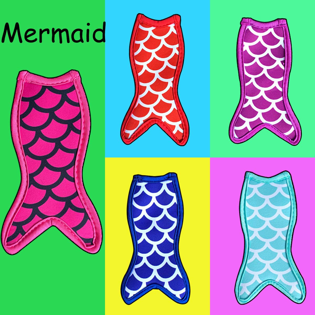 Popsicle Holders Freezer Ice Pop Sleeves 10 Packs Reusable Neoprene Popsicle Covers