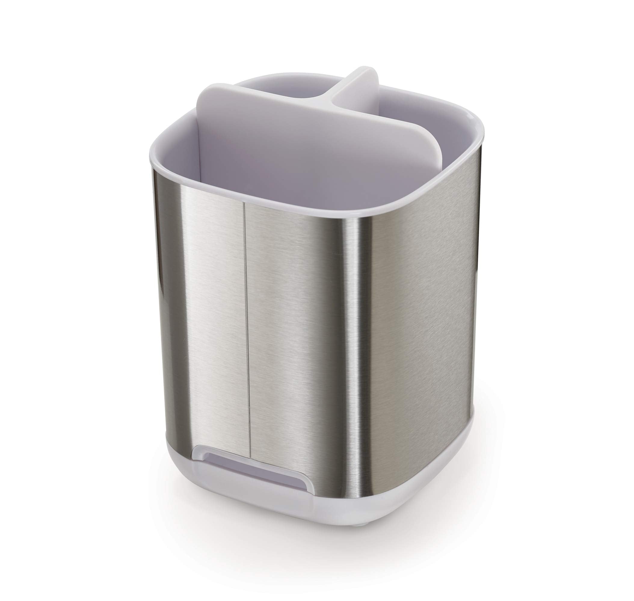 Joseph Joseph EasyStore Stainless Steel Toothbrush Holder Caddy, Small, Model 70530, Bathroom Storage Organizer