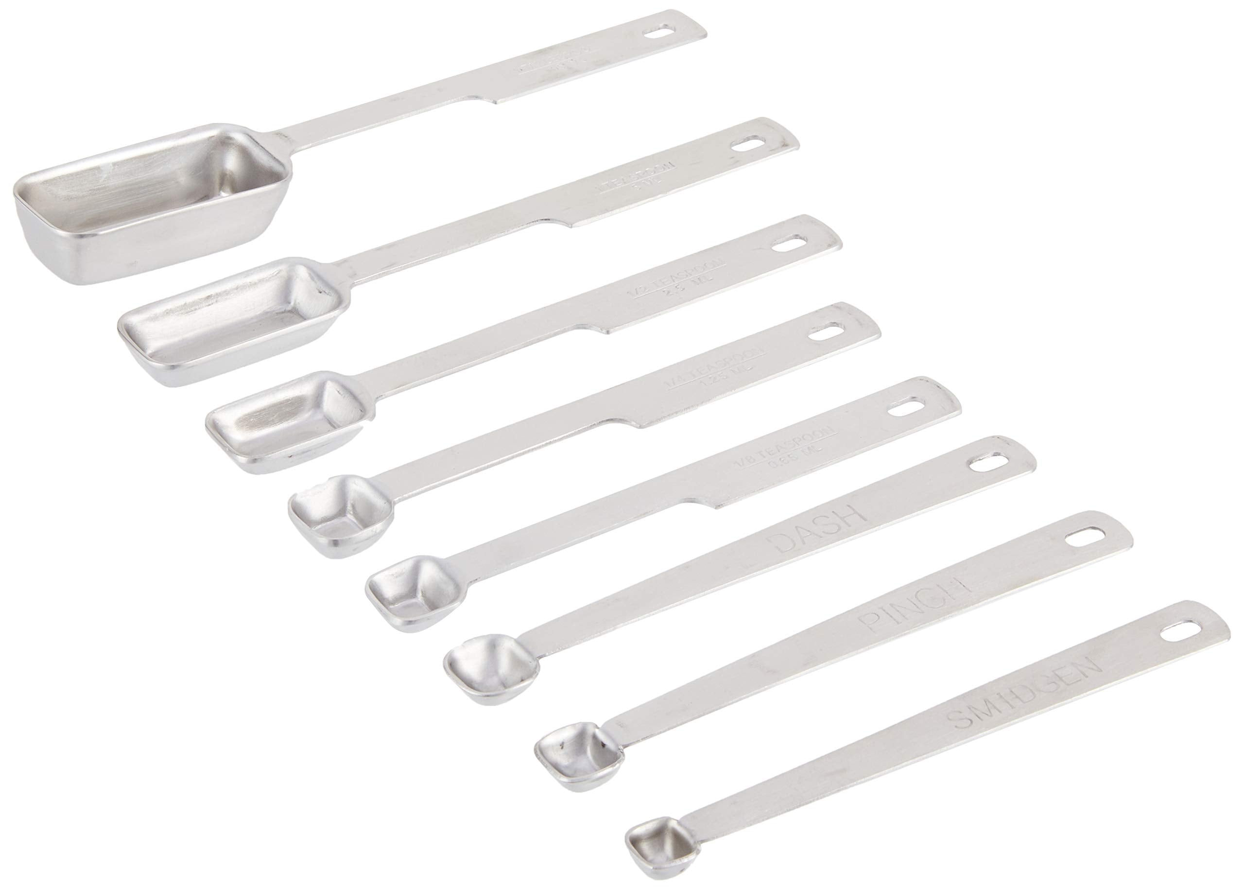 Norpro 8-Piece Stainless Steel Measuring Spoon Set, One Size, Metallic
