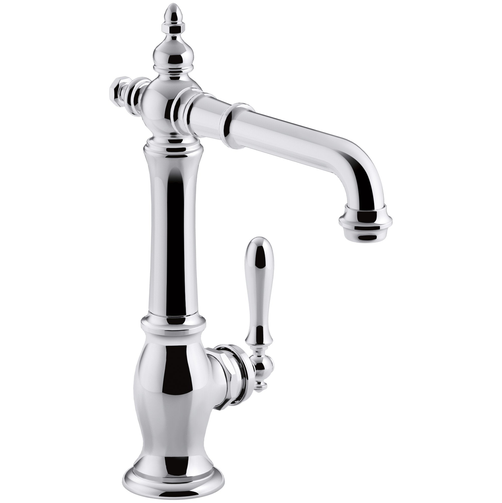 Kohler K-99267-Cp Artifacts Bar Sink Faucet With Victorian Spout Design, Polished Chrome, One Size