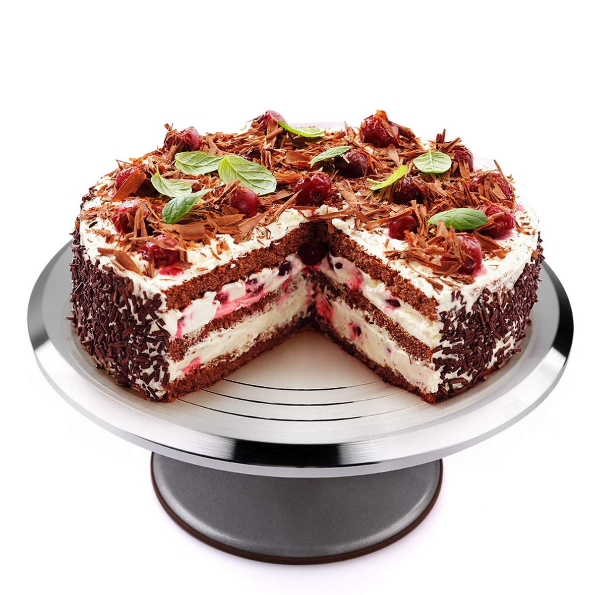 Uten Cake Stand 12 Inches Aluminium Cake, Cake Turntable, Cake Spinner, Decorating Display Standble, Easy To Use Revolving, Made