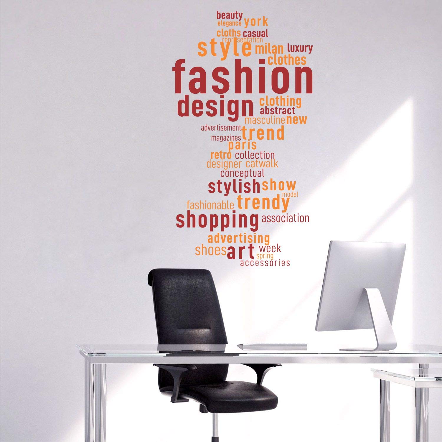 StickMe Fashion - Stylish - Design - Trend - Wall Sticker -SM885 (Multi Colour, Vinyl - 75cm X 40 cm)