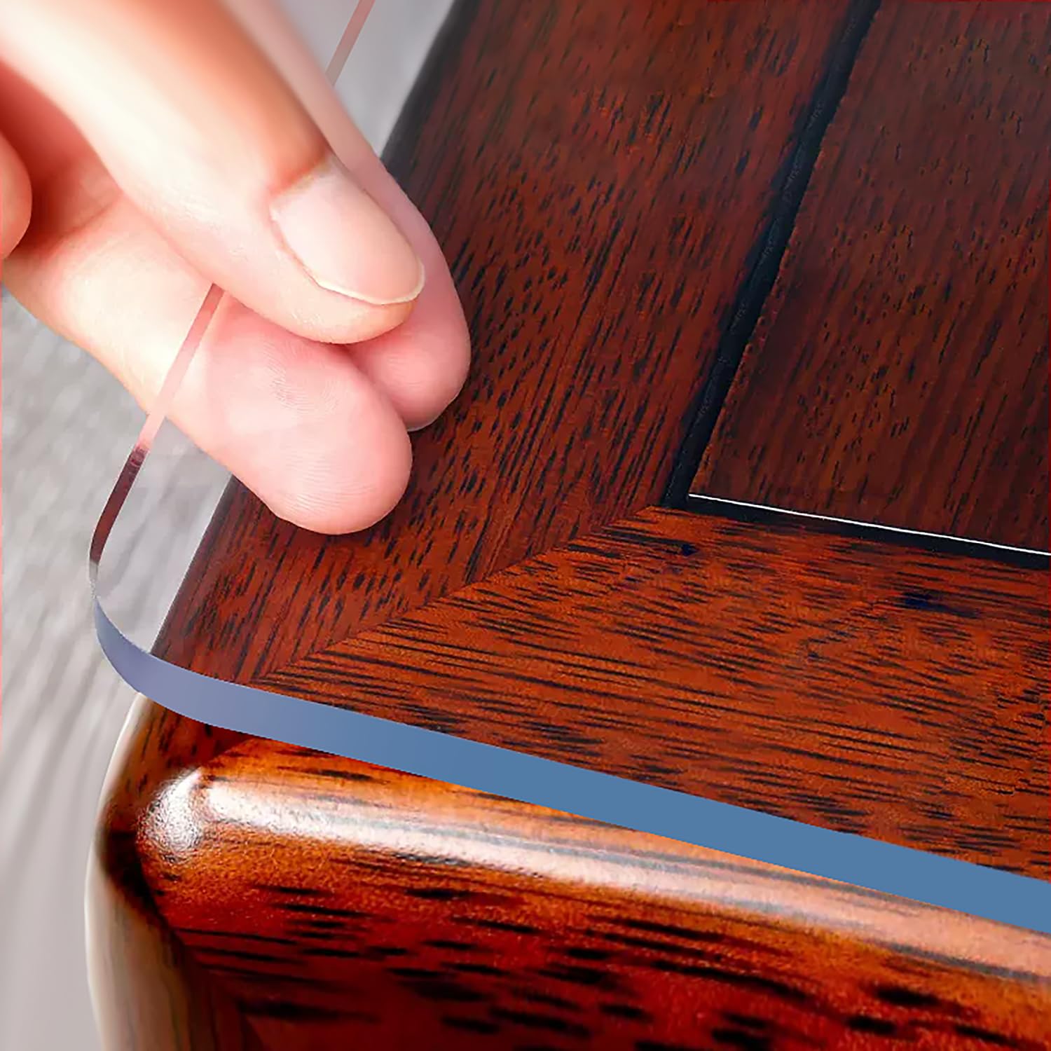 Ostepdecor Clear Table Cover Protector 2Mm Thick, 38 X 83 Inch Table Protector For Dining Room Table, Plastic Table Cover Rectan