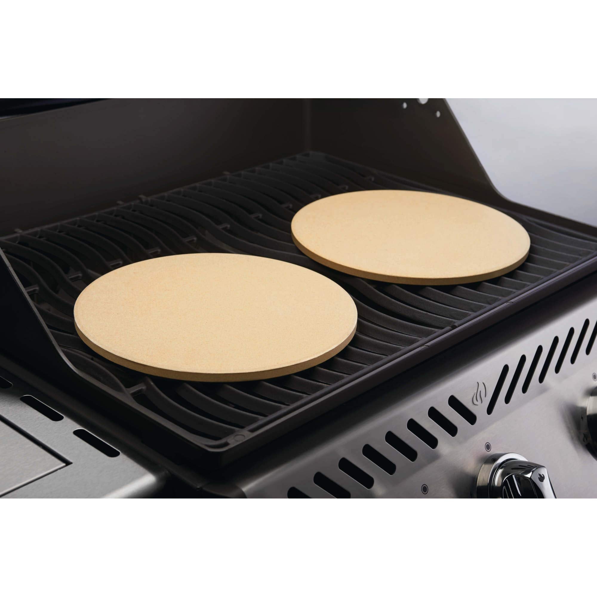 Napoleon Personal Sized Pizza Baking Stone Set - Bbq Grill Accessories, Two 10-Inch Personal Pizza Baking Stones, Stone Oven Piz