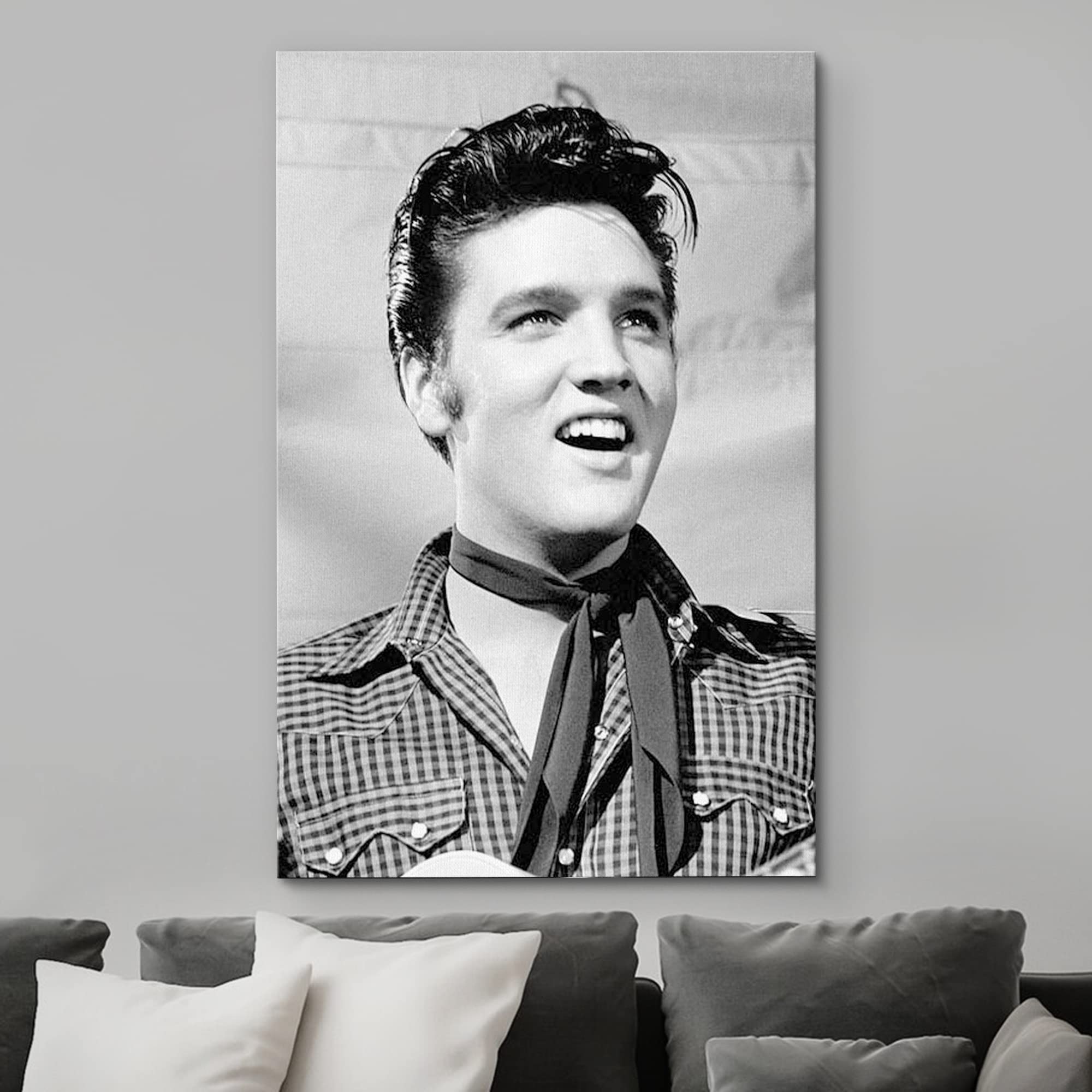 Wall26 Canvas Print Wall Art Famous Celebrity Musician Rock & Roll Elvis Presley Historic Classic Photography Realism Traditiona