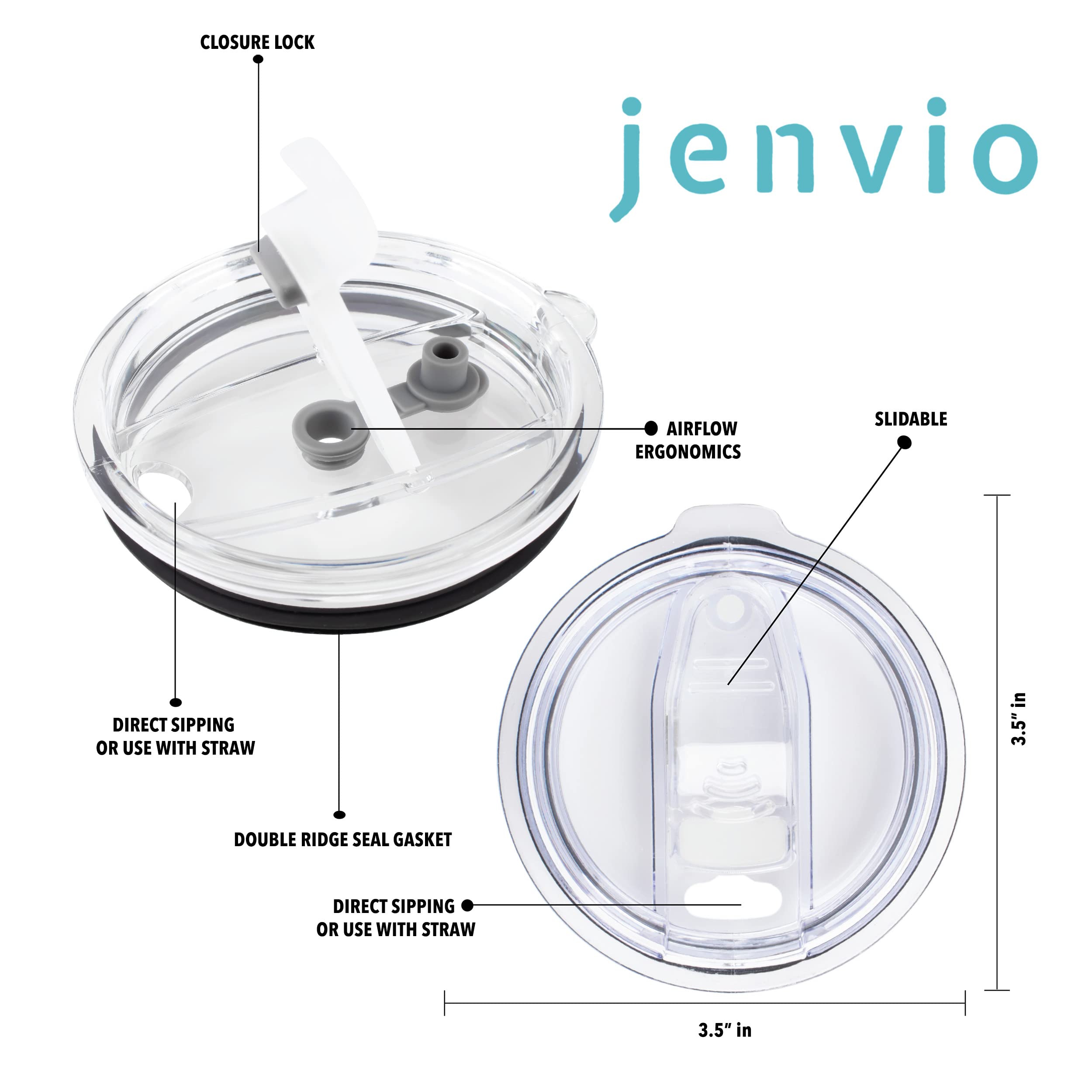 Jenvio Thin Blue Line Police Tumbler | Stainless Steel Travel Mug Including 2 Lids 2 Straws Gift Box For Coffee Cup | Correction