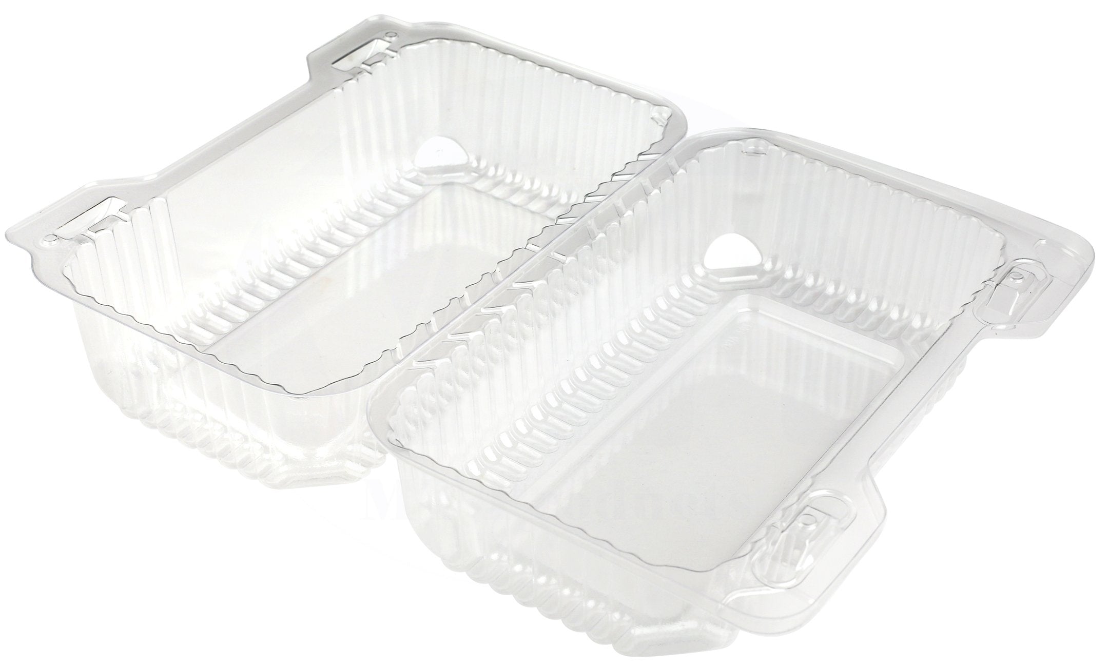 MT Products Disposable Plastic Hinged Loaf Containers - Durable Small Hoagie Container - Perfect For Hoagies  Fruits  Salad and Slice Cakes (Pack of 40) - Made in The USA