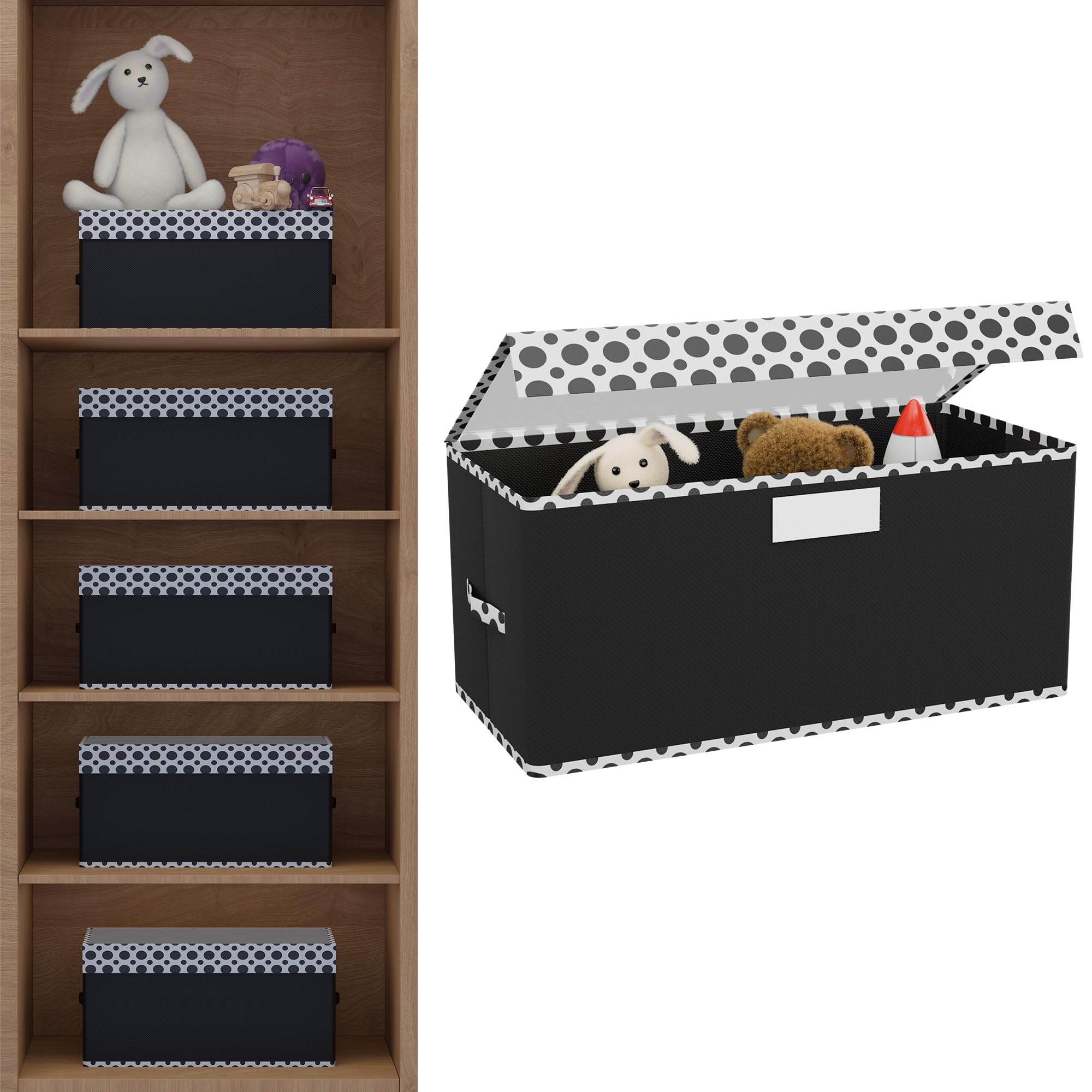 Heart Home Storage Box For Wardrobe With Transparent Lid | Closet Organizers/Baby Clothes Organizer | Foldable Dress Organizer B
