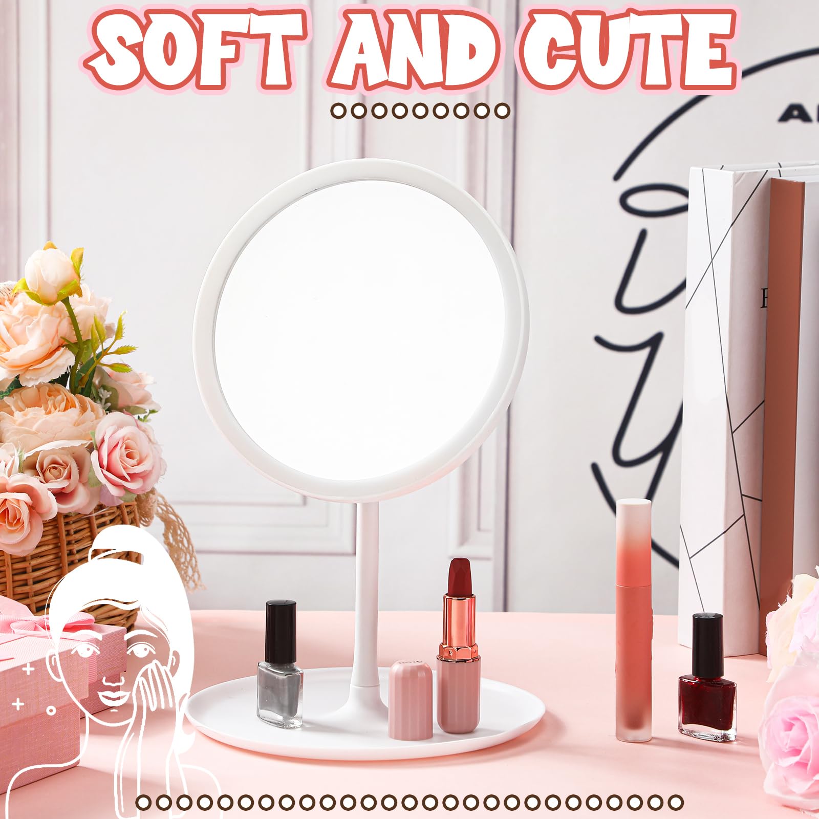 Doublefill 6 Pcs Spa Party Mirror Spa Party Supplies Sleepover Party Favors Makeup Mirror For Spa Sleepover Slumber Birthday Par