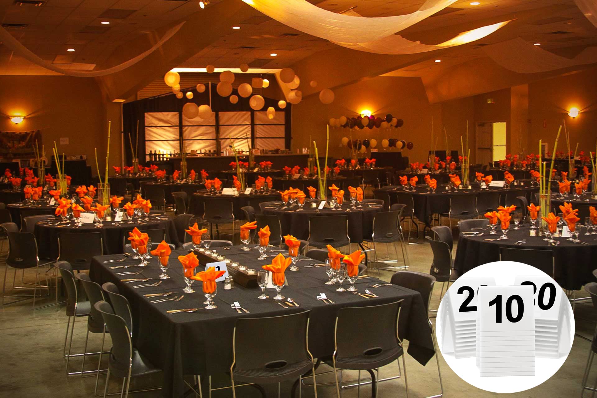 30 Pieces Acrylic Tent Table Numbers, Betterjonny Number 1-30 White And Black Table Numbers Double Sided Numbered Freestanding T