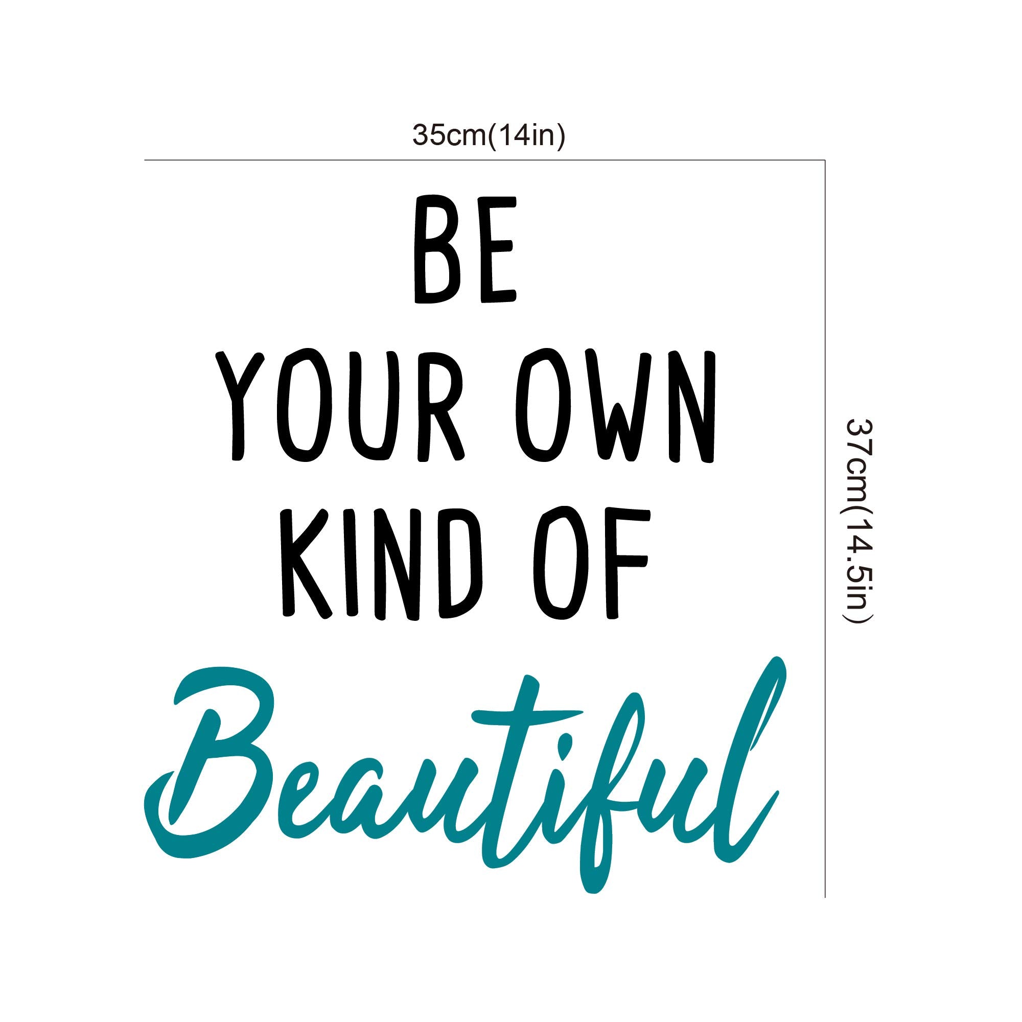 Guliguli Be Kind Of Your Own Beautiful-Inspirational Quotes Wall Decals-Vinyl Stickers For Bedroom Living Room School Office Hom