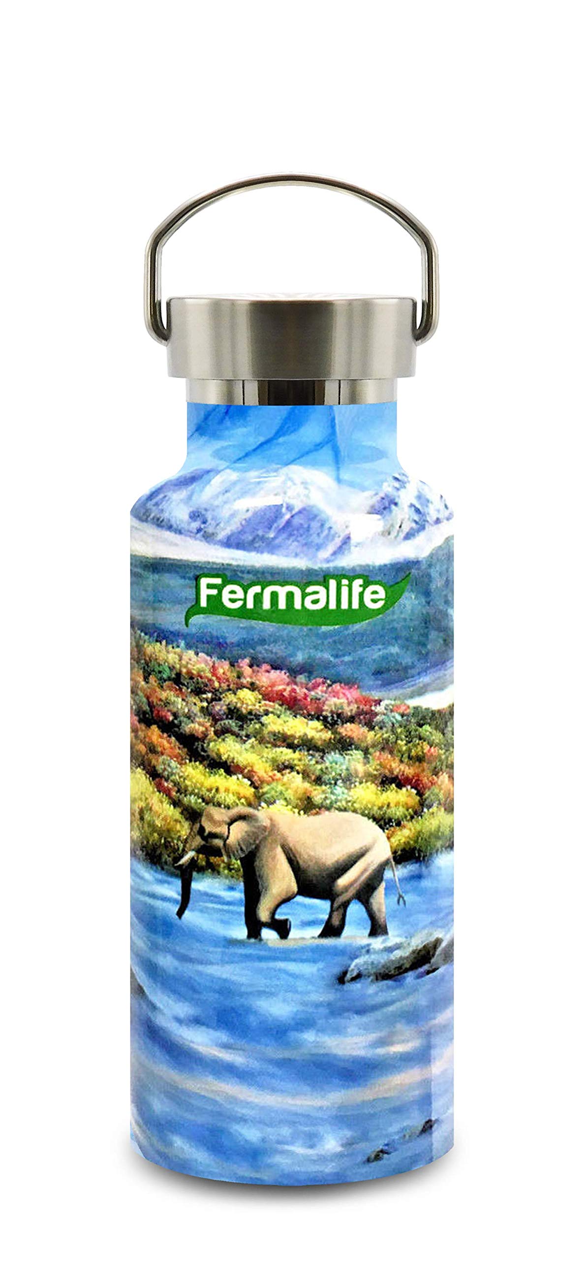 Fermalife Stainless Steel - Vacuum Sealed Double Insulated - Water Bottle 17Oz (500Ml)