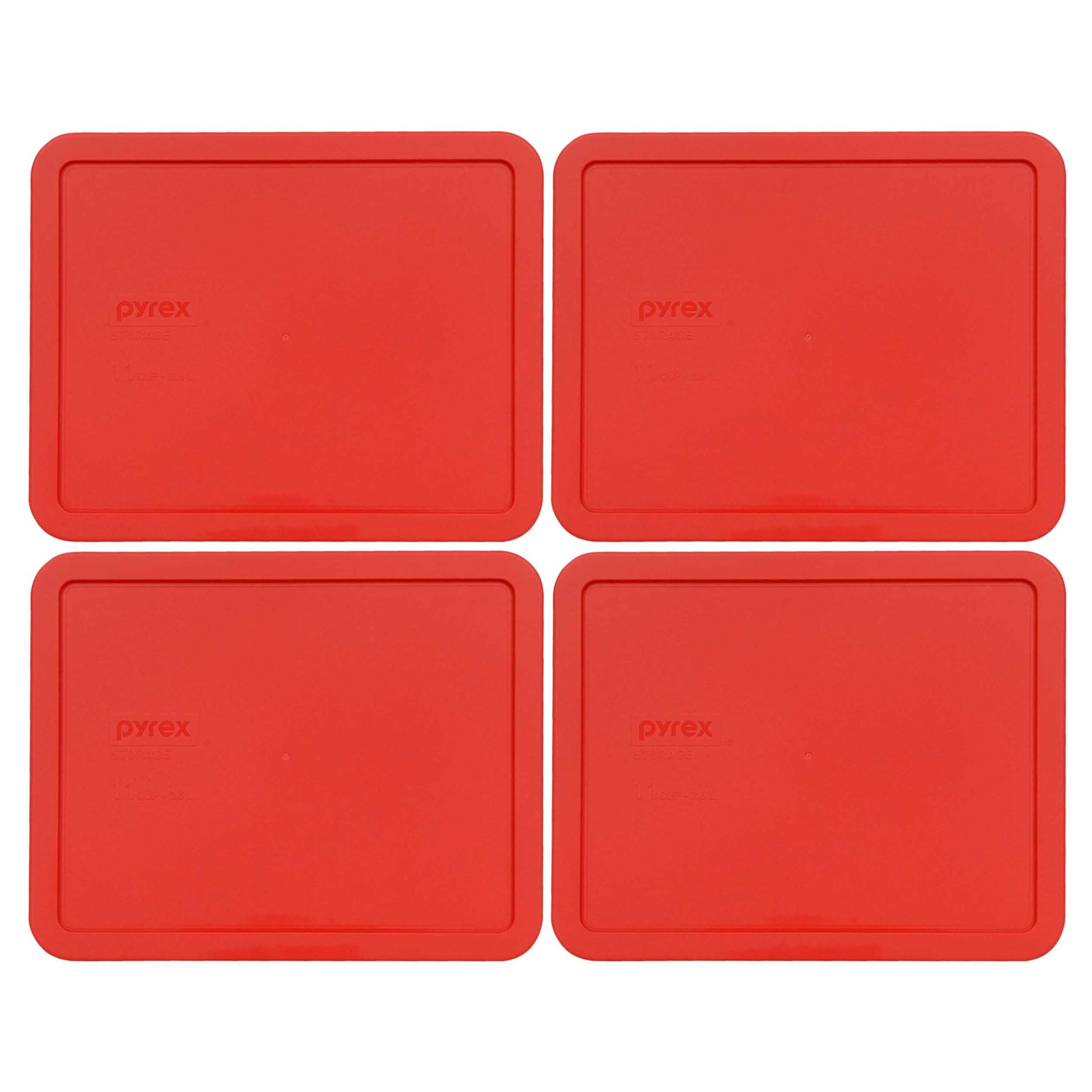 Pyrex 7212-Pc 11 Cup Red Storage Lid For Glass Dish (4, Red)