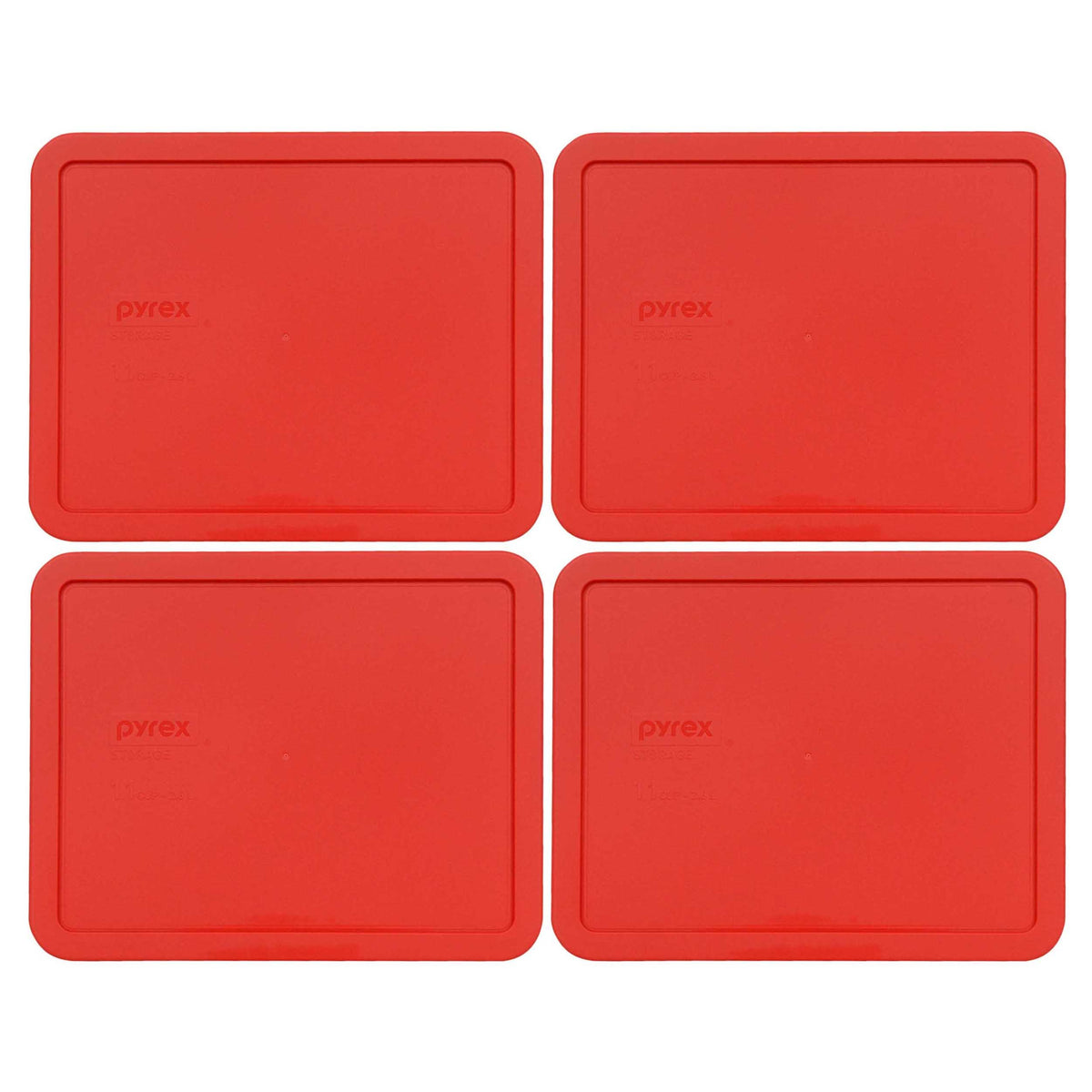 Pyrex 7212-Pc 11 Cup Red Storage Lid For Glass Dish (4, Red)