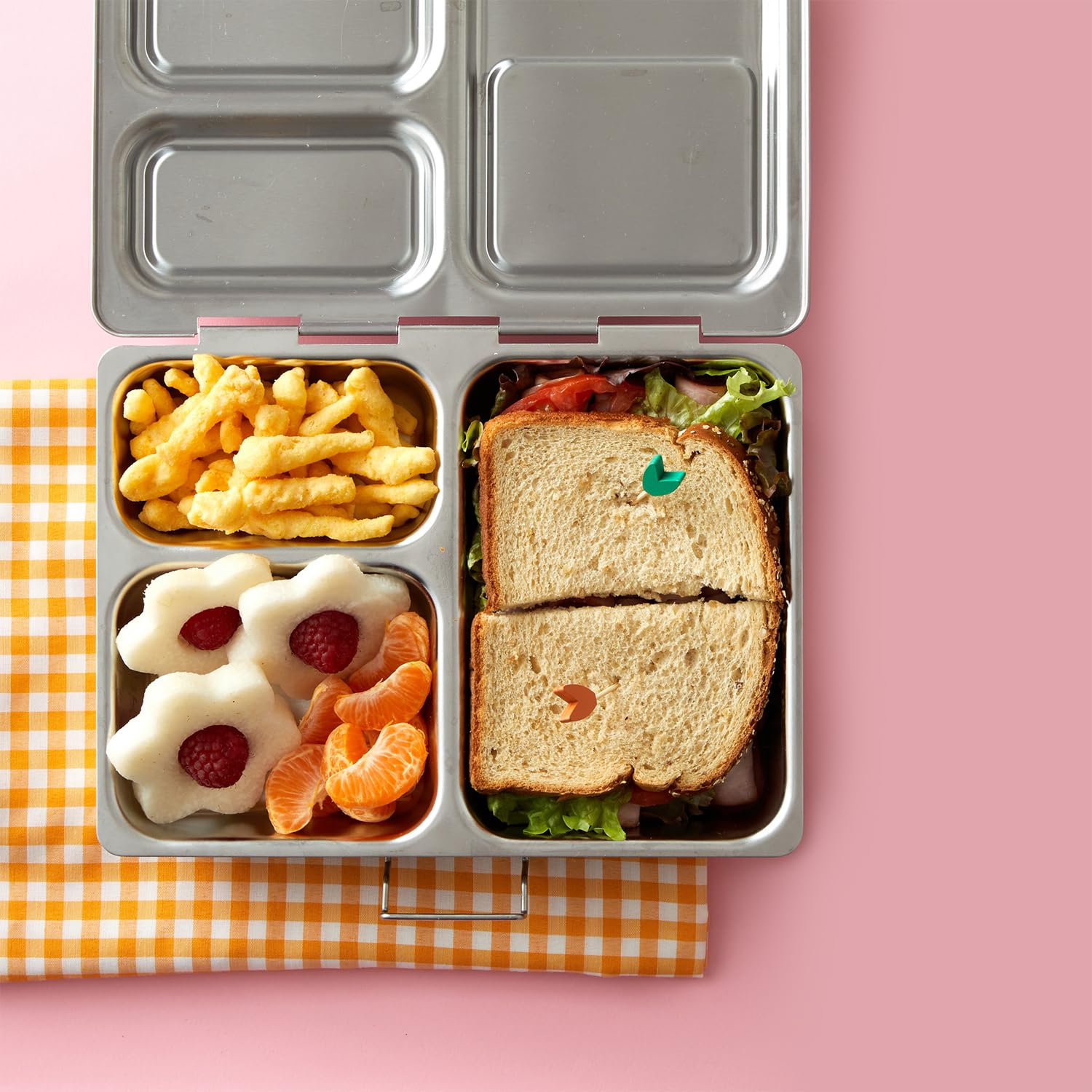 Planetbox Launch Stainless Steel Lunchbox Large Capacity, Eco-Friendly Bento Box For Adults Andteens Perfect For Work, School, A