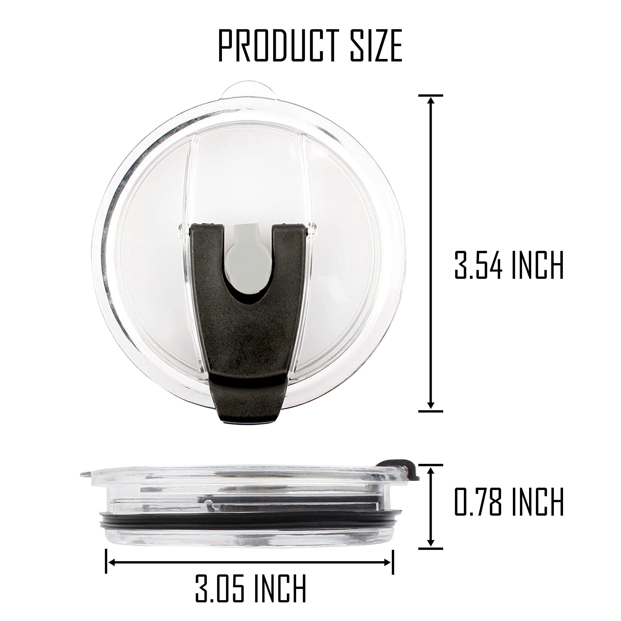 20 Oz Tumbler Replacement Lids, Spill-Proof Splash Resistant Lids (Lid Only)