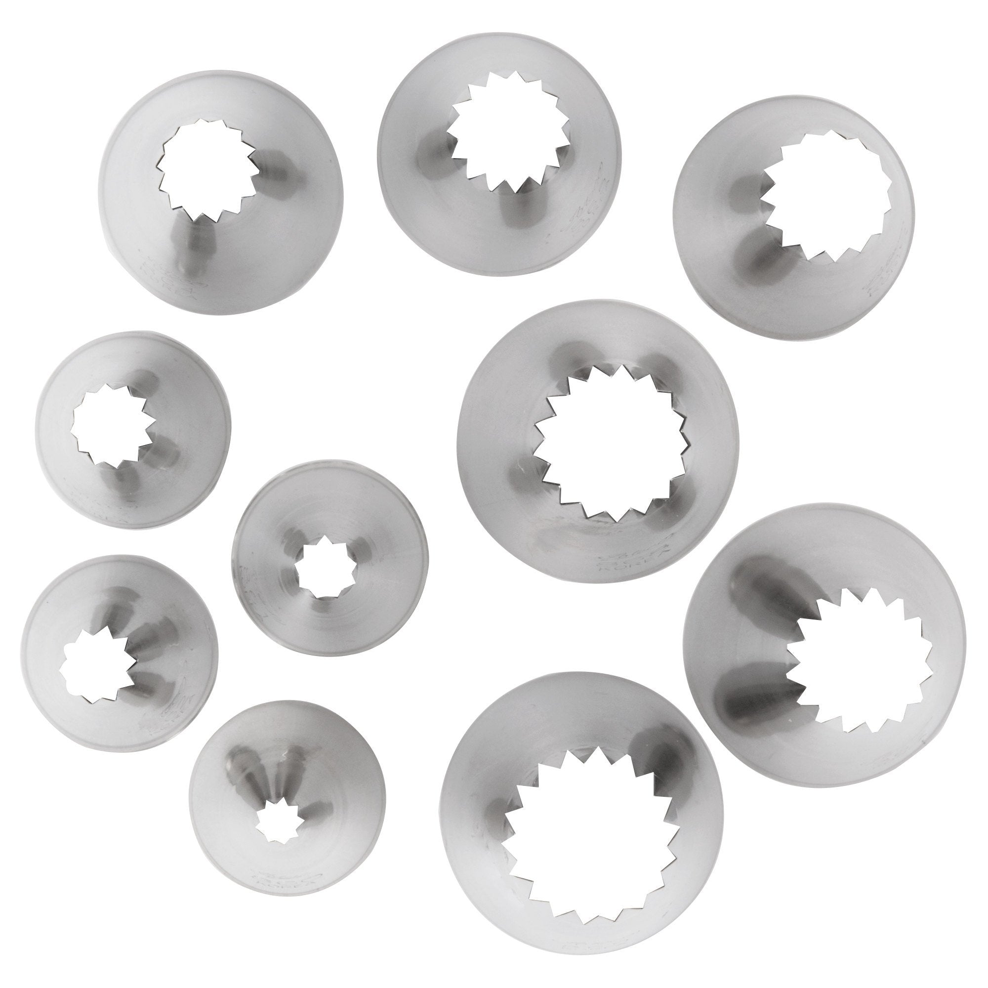 Ateco 870 - French Star Pastry Tips Set (860-869)