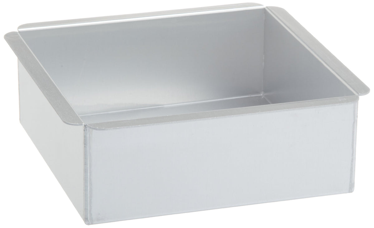 Ateco 8 By 8 By 3-Inch Professional Square Pan Baking Supply, 8 X 8 Inch, Silver