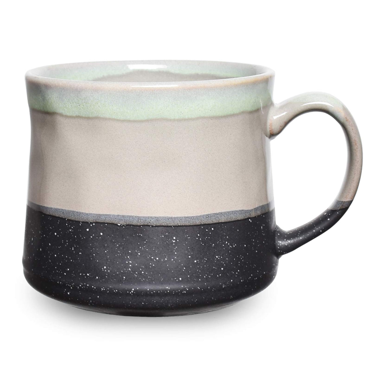 Bosmarlin Large Ceramic Coffee Mug, Big Tea Cup, 7 Colors To Choose, 21 Oz, Dishwasher And Microwave Safe, 1 Pcs (Grey)