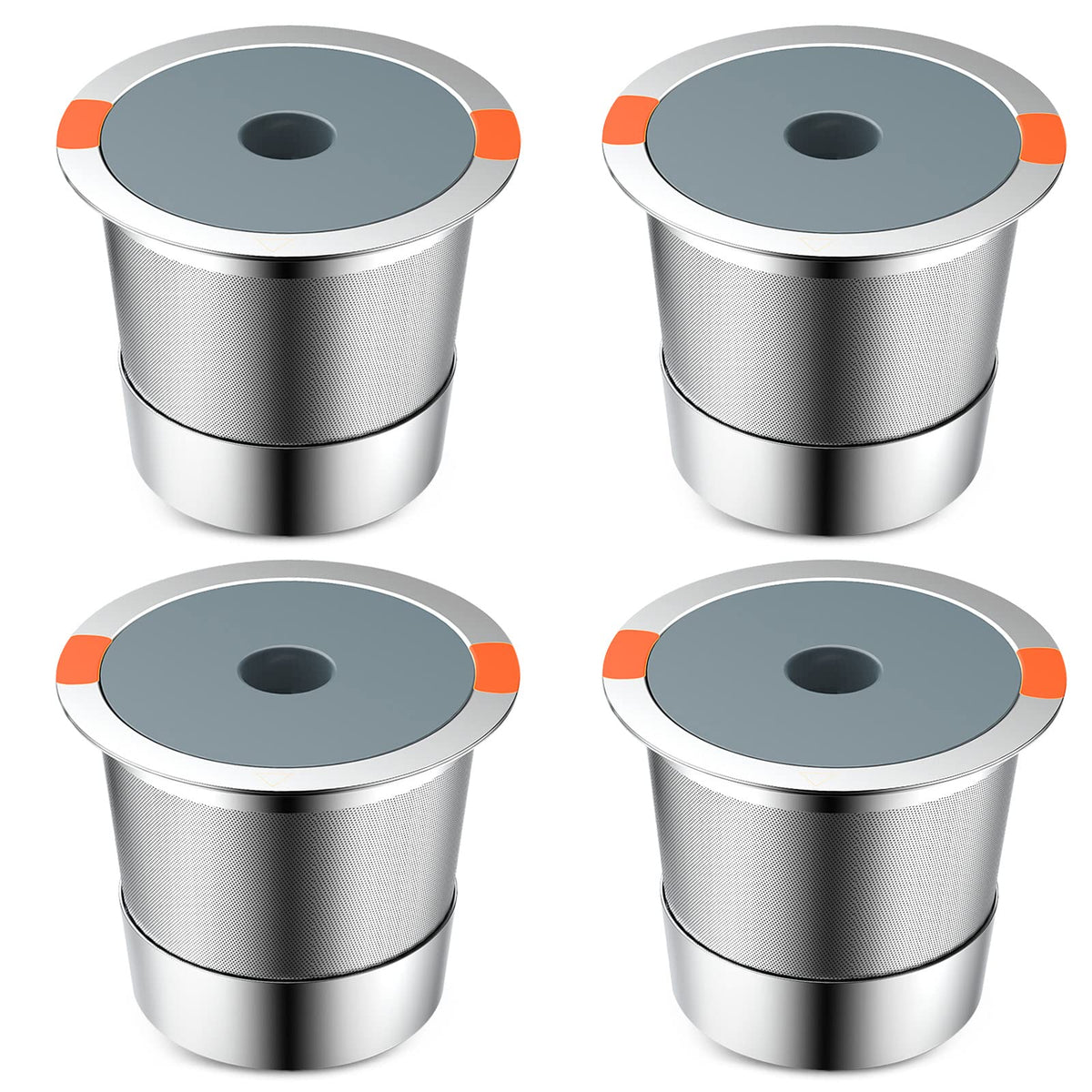 Reusable K Cups  Reusable K Cups For Keurig 1.0 & 2.0 Single Cup Coffee Makers,Stainless Steel Integrated Mesh Strainer Keurig A