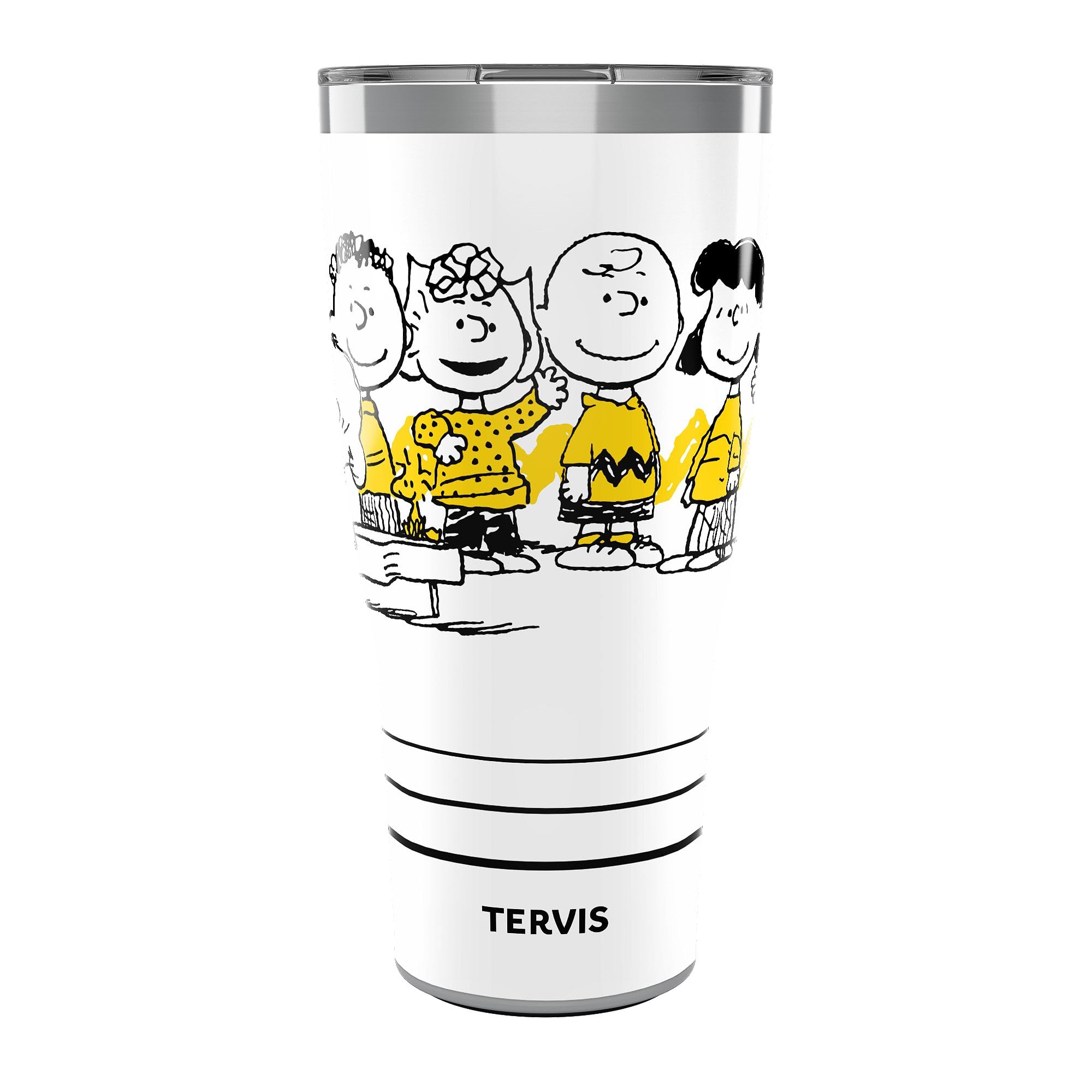 Tervis Traveler Peanuts  All Here Group Triple Insulated Tumbler Travel Cup Keeps Drinks Cold & Hot, 30oz, Stainless Steel