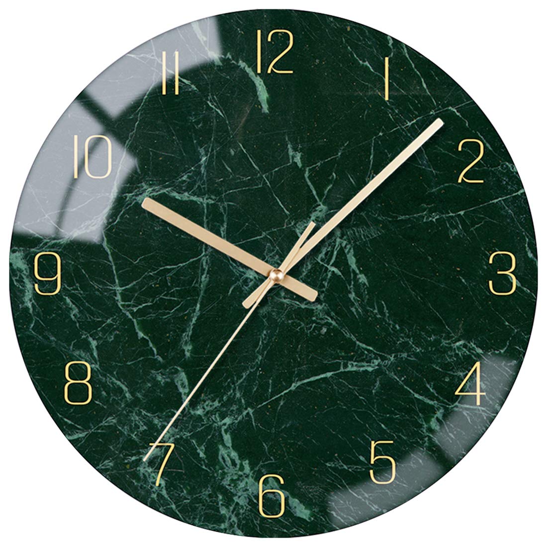 Vikmari 8 Inch Modern Wall Clock, Aesthetic Black And Gold Decor Accessories, Unusual Silent Non Ticking Aurora Clocks For Livin