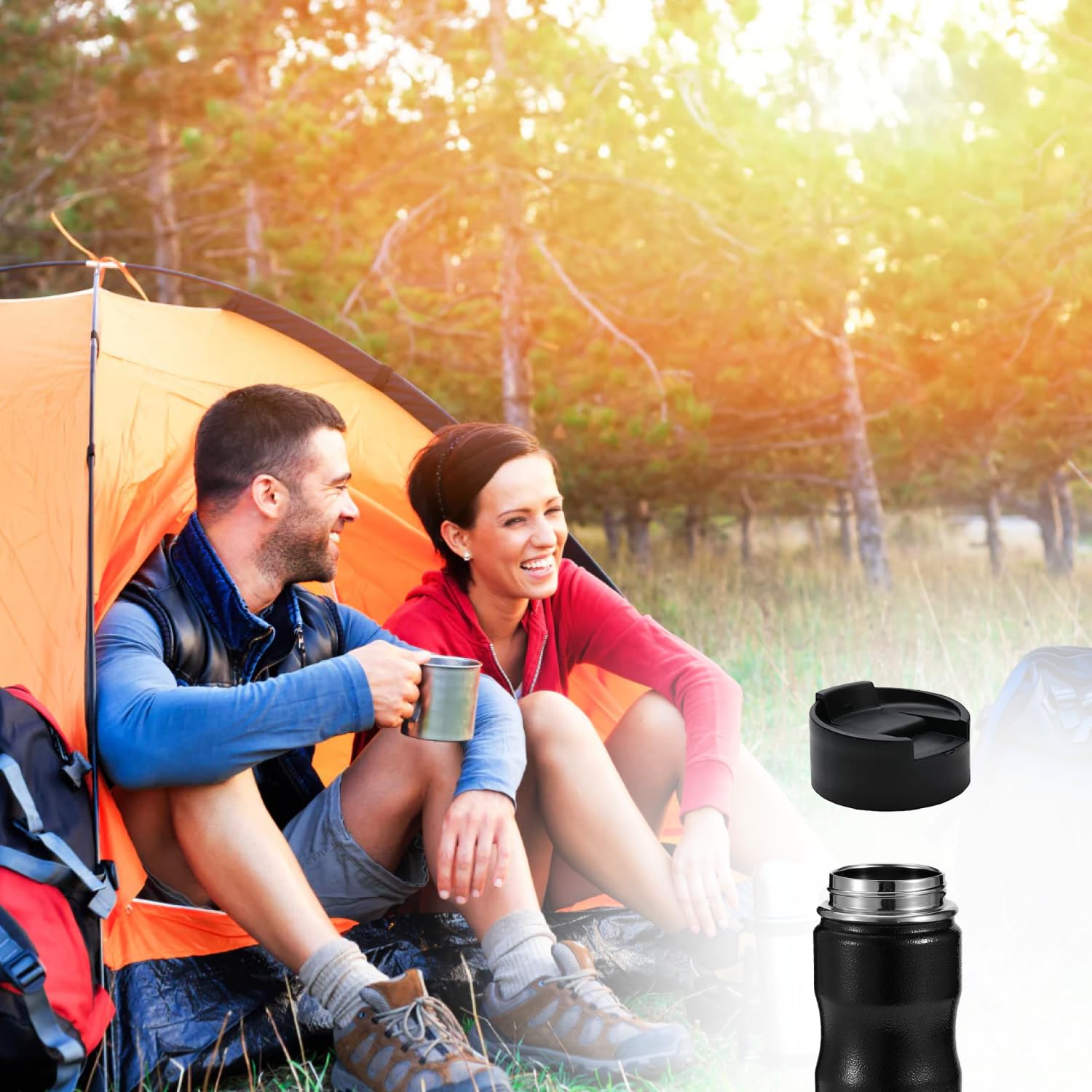 Travel Kuppe Wide Mouth Sip Lid Replacement For Hot & Cold Beverages | Use As A Hydro Flask Wide Mouth Lid & Hydroflask Sip Lid