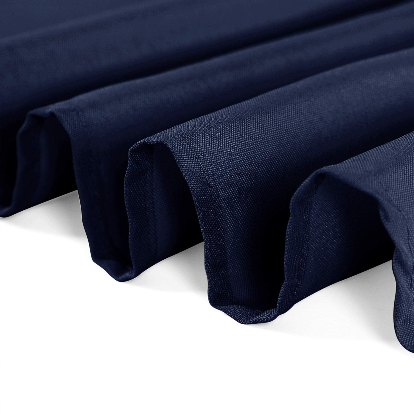 108 Inch Round Tablecloth Washable Polyester Table Cloth Decorative Table Cover For Wedding Party Dining Banquet(108 Inch,Navy)
