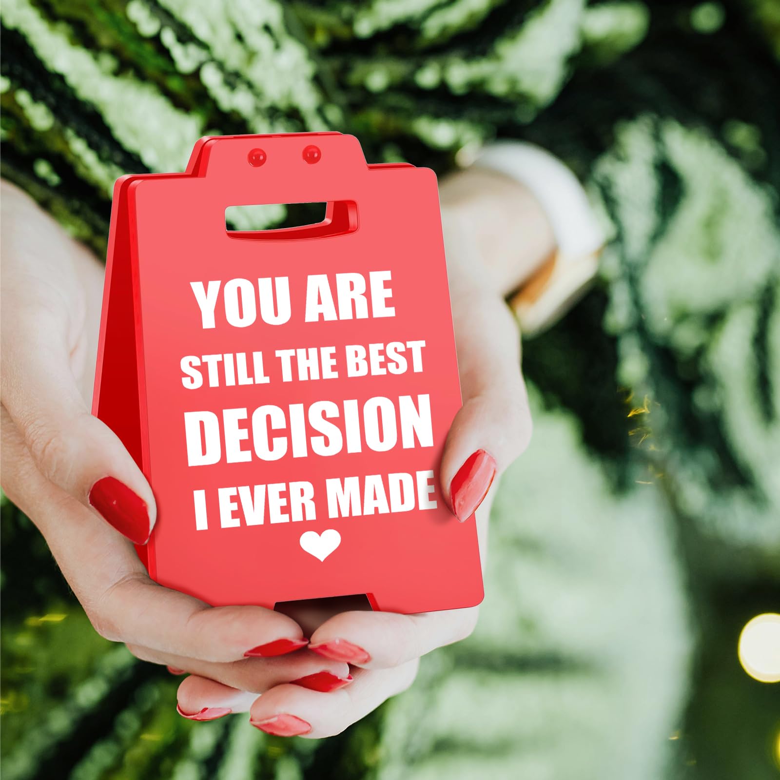 Anniversary Romantic Gifts for Men, Women, Boyfriend, Girlfriend, Husband, Wife, Coupl Valentines Day Decor Sign, Sentimental Ho