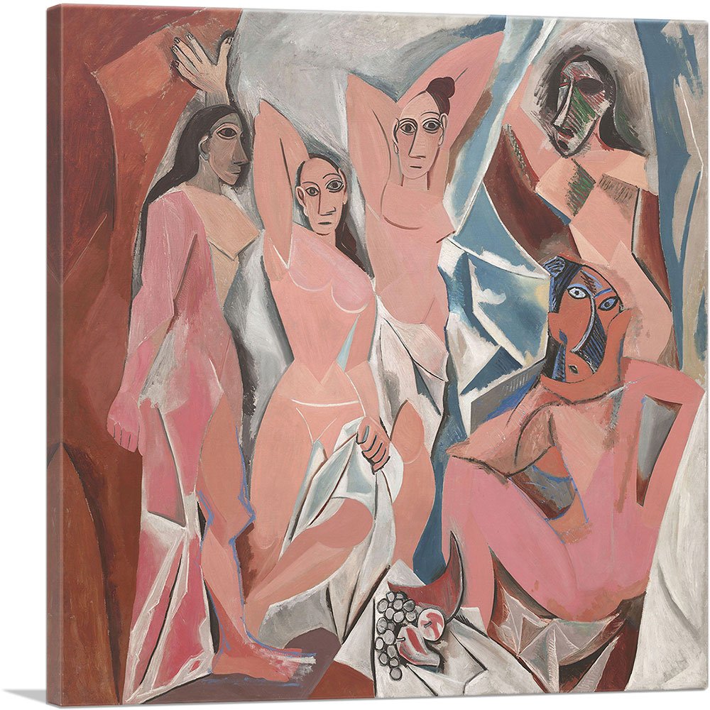 Artcanvas Les Demoiselles D'Avignon 1907 Canvas Art Print Stretched Framed Painting Picture Poster Giclee Wall Decor By Pablo Pi