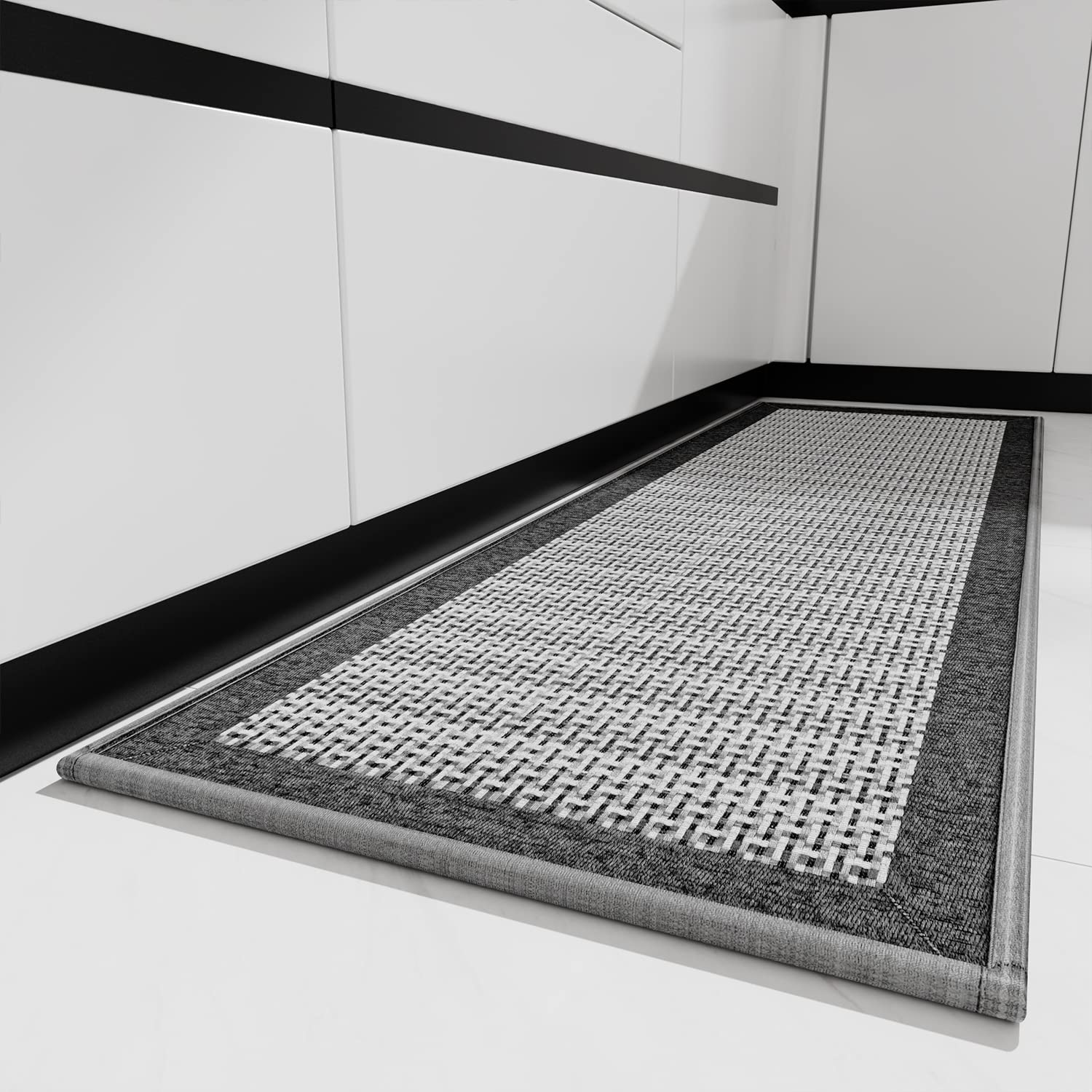 Kitchen Rugs and Mats Non Skid Washable - Non Slip Absorbent Kitchen Runner Rugs for Floor, Machine Washable Standing Mats for i
