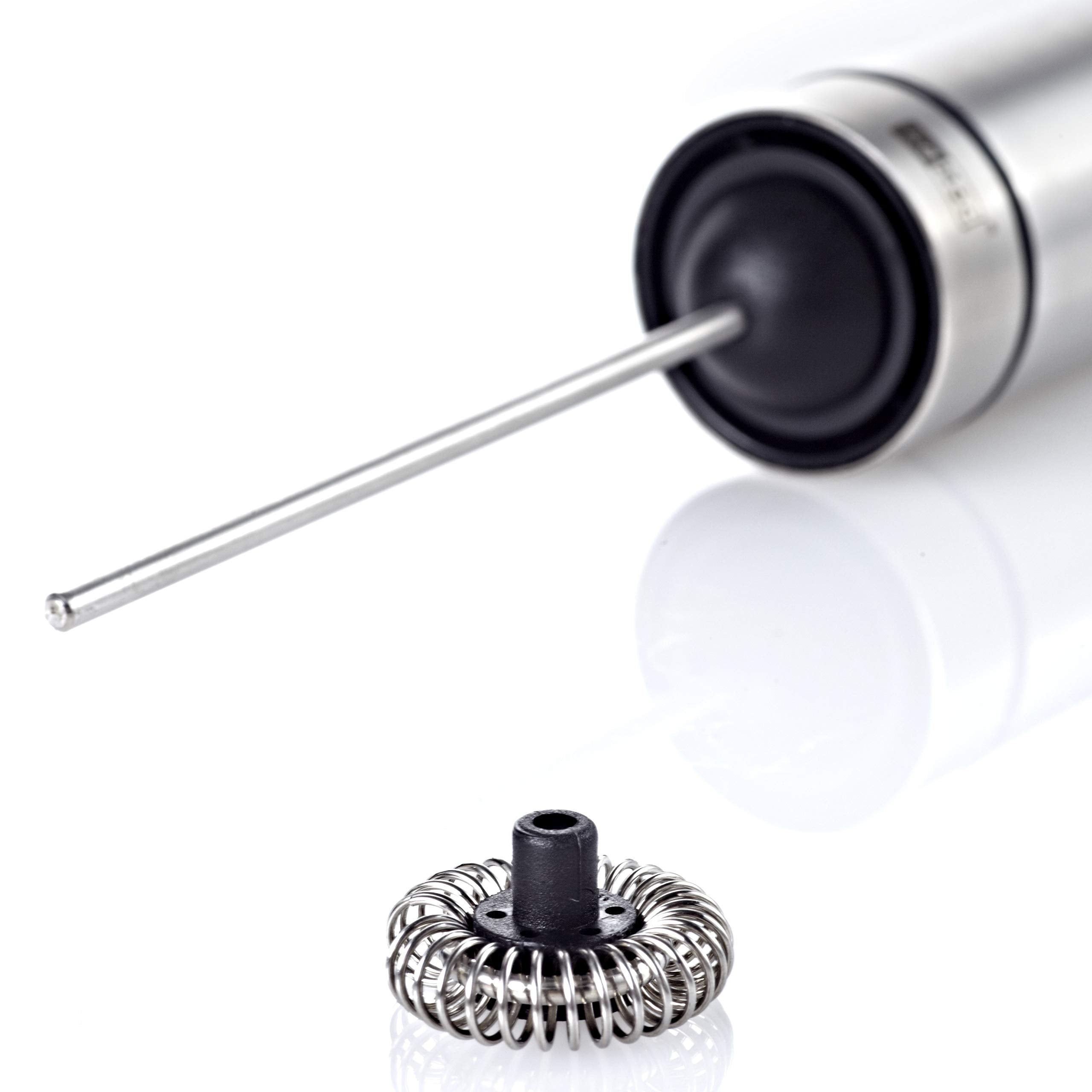 Adhoc Rapido Automatic Milk And Sauce Frother, Stainless Steel And Black