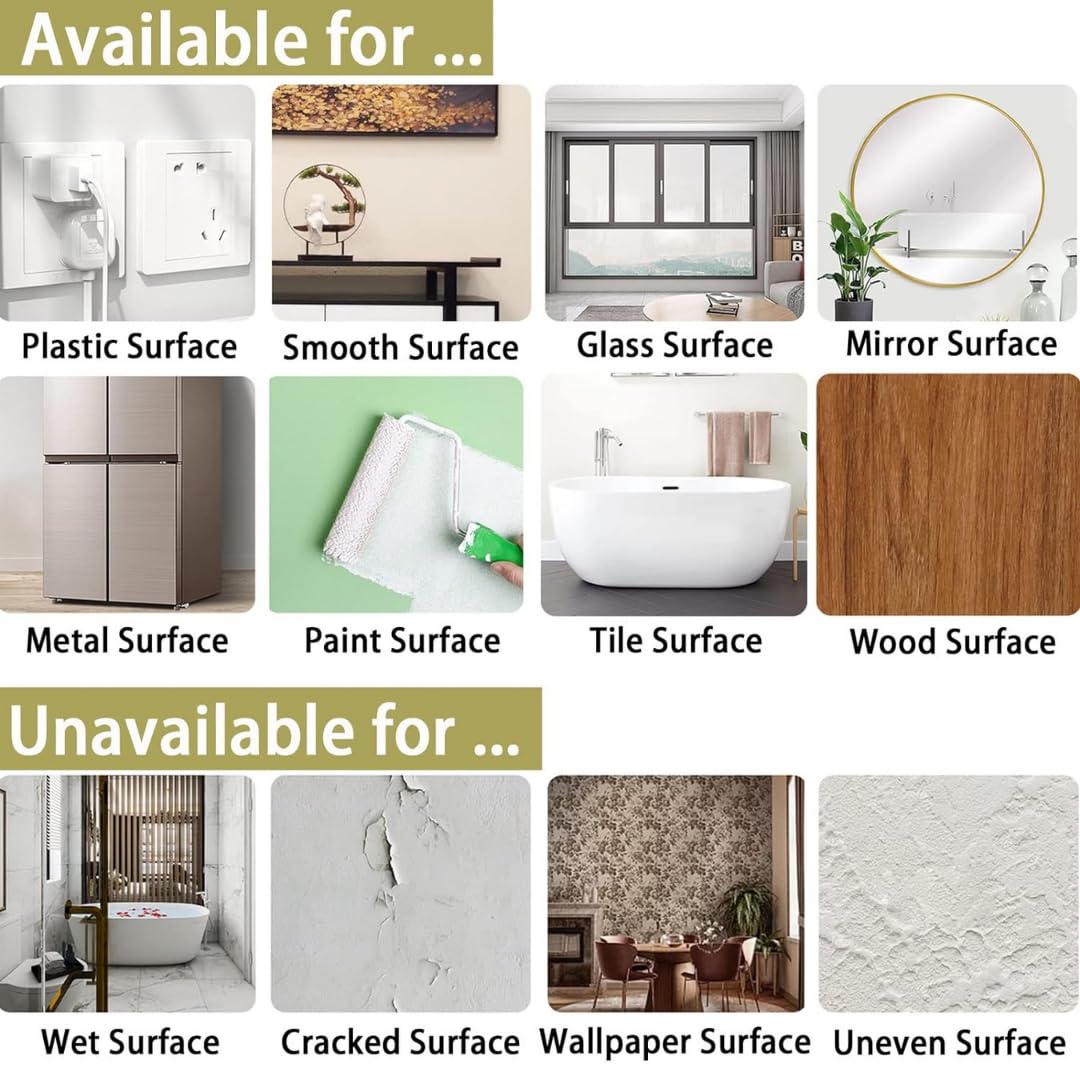 Royalkart 50 Meters Waterproof Gap Sealing Golden Decoration Tape For Home Floor Tiles, Wall Decor, Waterproof Tiles (1Cm Wide,