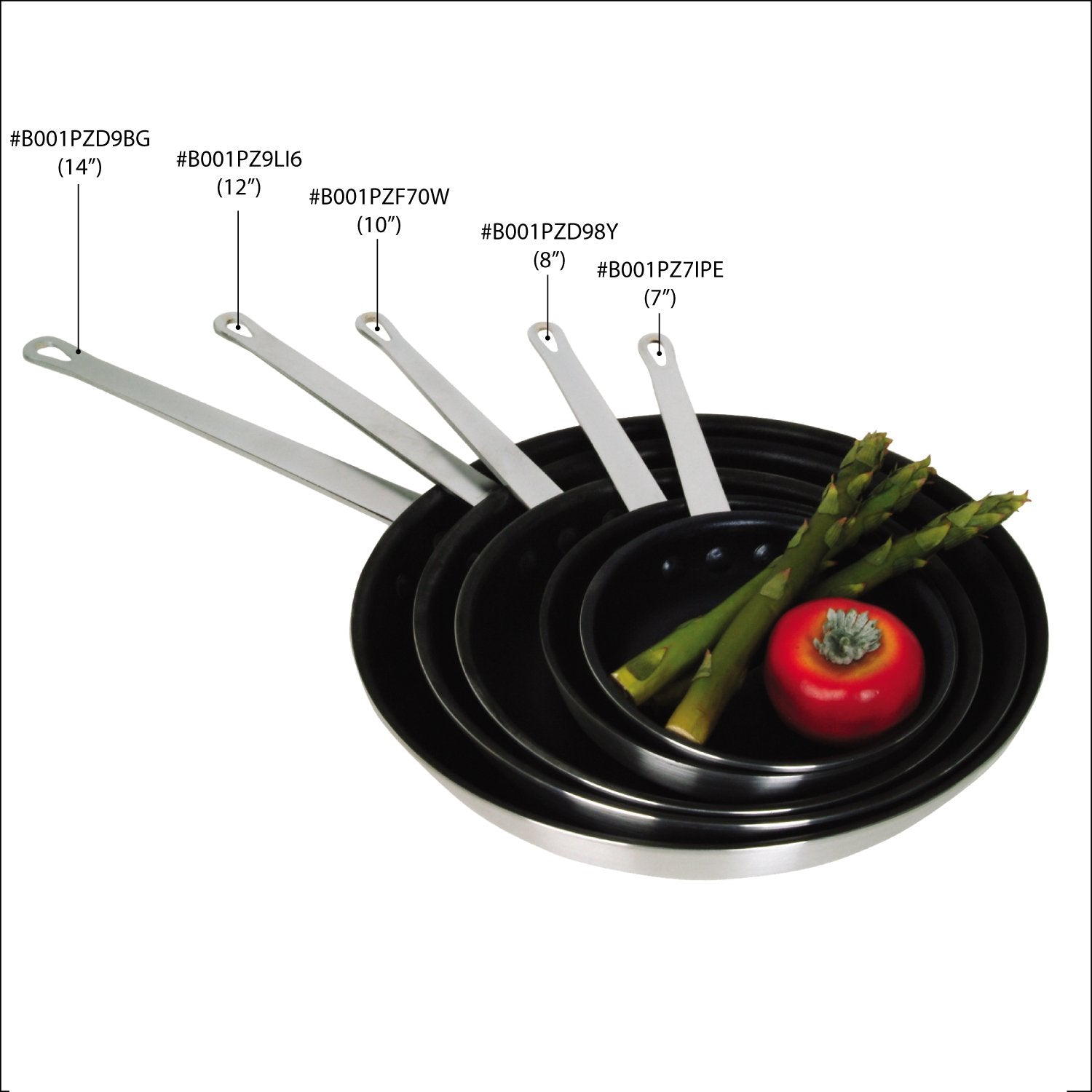 Thunder Group 12 Inch Aluminum Alloy Professional Quantum Ii Nonstick Fry Pan