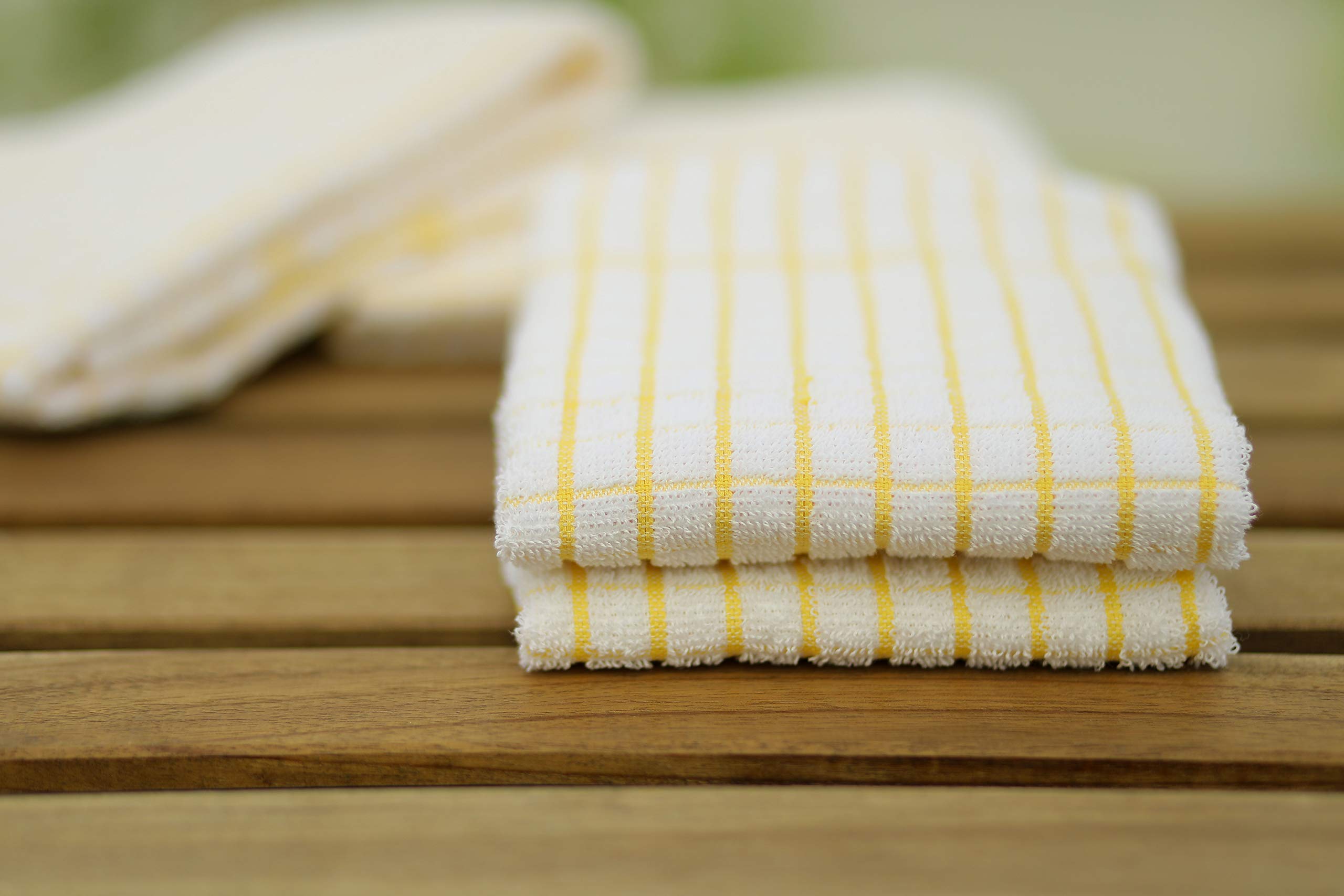 Amour Infini Terry Dish Towels Pack Of 4 Highly Absorbent Quick Dry Super Soft 20X28 Inch Kitchen Towel With Hanging Loop For Cl