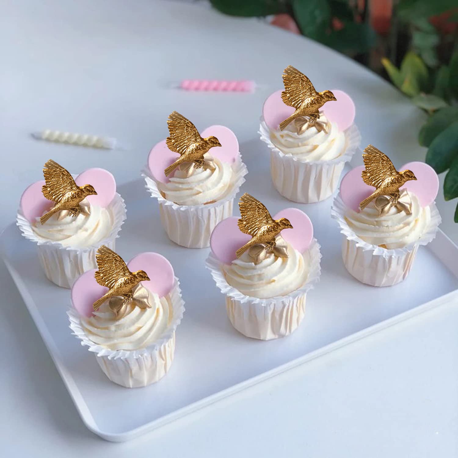 Mujiang 3D Bird Cake Fondant Molds Silicone Mold For Cake Decorating Chocolate Candy Resin Clay Set Of 4