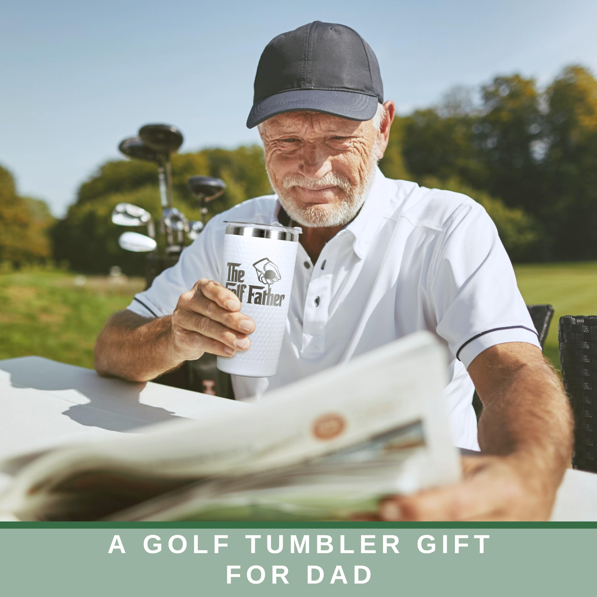 HUNIGIFT Gifts for Dad - Golf Gifts for Dad - New Dads Christmas Gift from Daughter, Son, Kids - Golfing Gift for Men, Golfers -