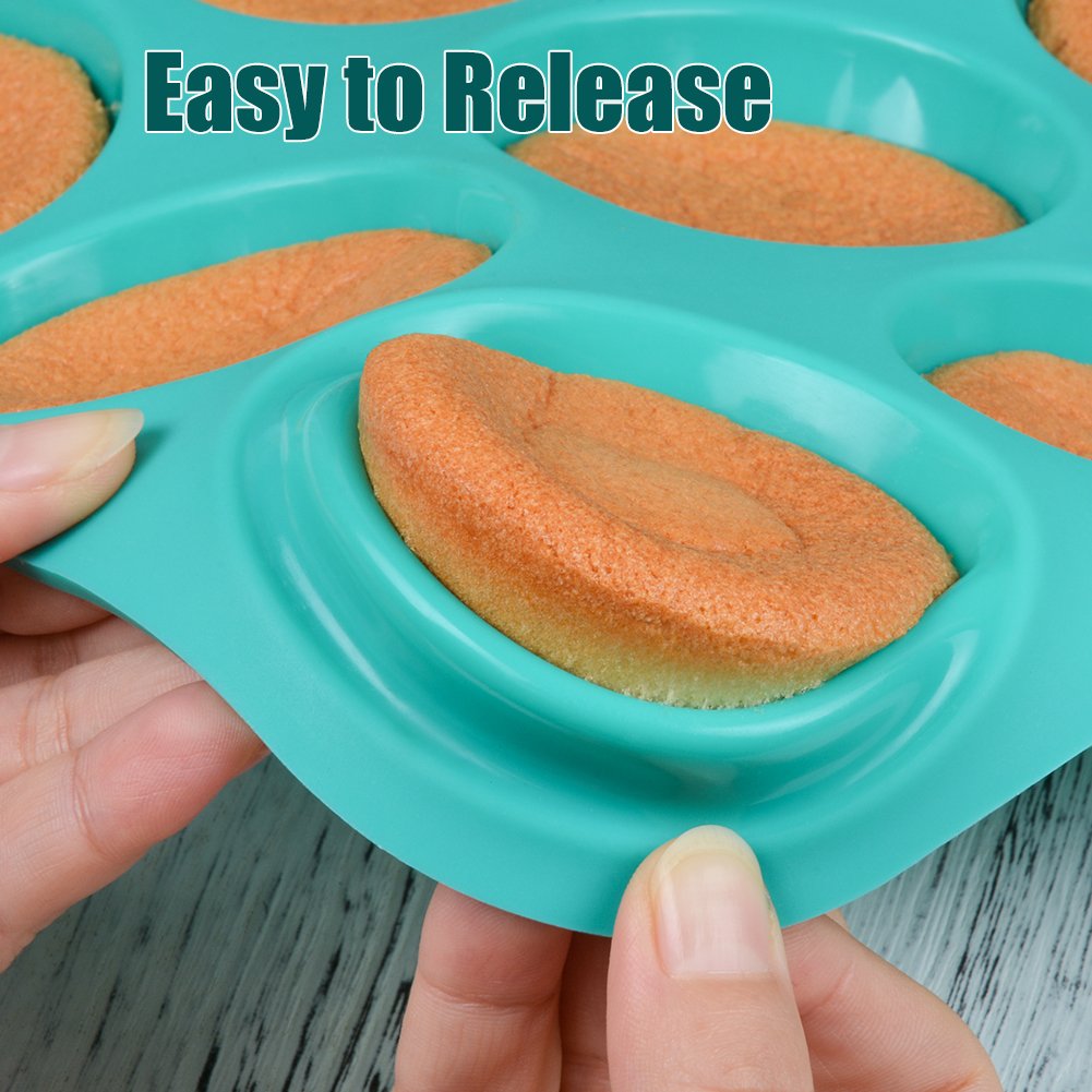 Caketime Silicone Muffin Pan Cupcake Pan Set - Mini 24 Cups And Regular 12 Cups Muffin Tin, Nonstick Food Grade Silicone Molds W