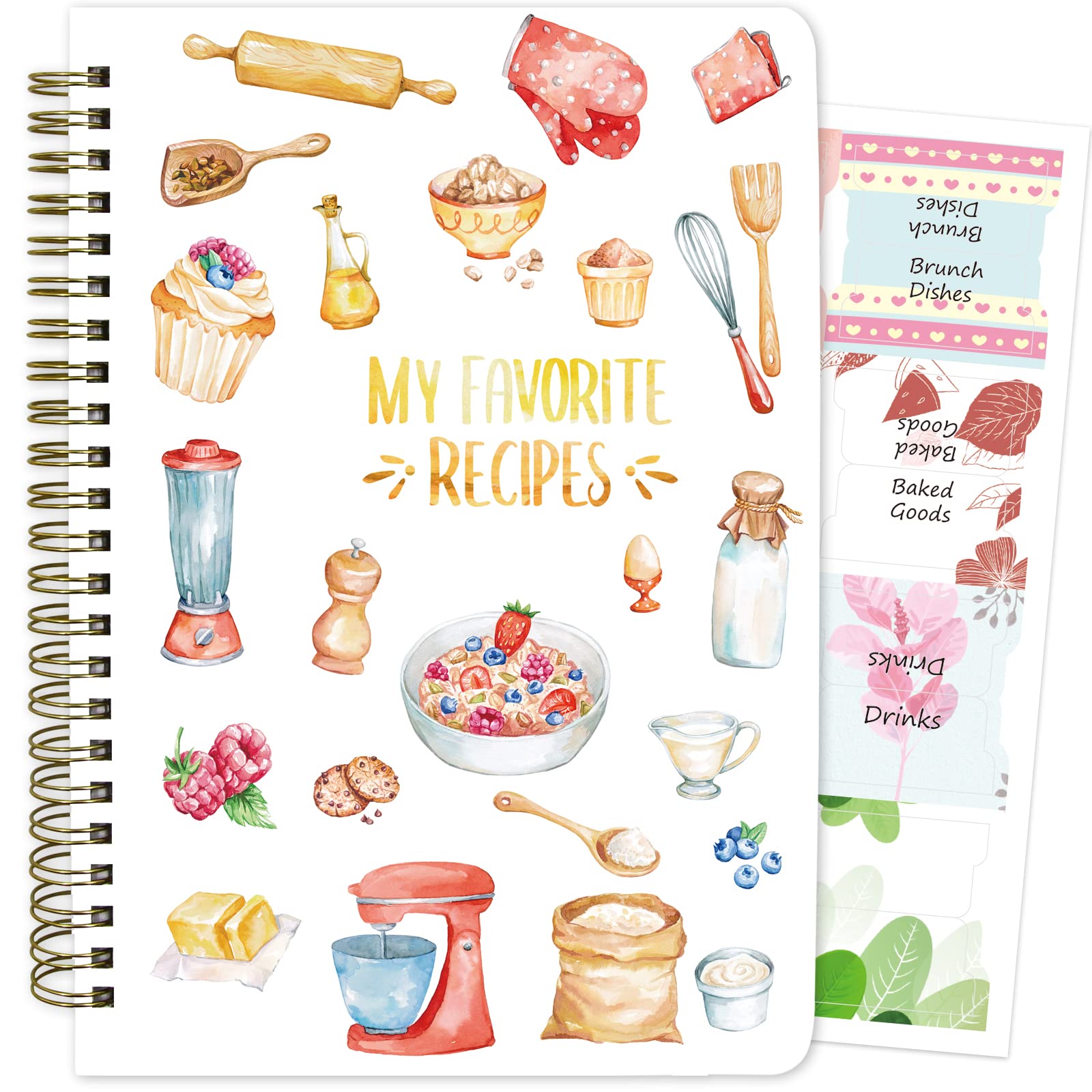 ceiba tree Blank Recipe Book to Write in Your Own Recipes Notebook Cookbook Journal 8.7 x 6.3 Gift Ideas for Women Mom Wife 120 