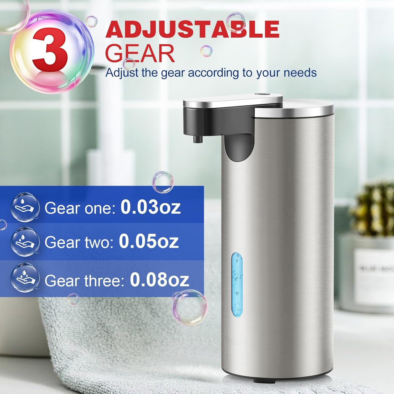 Automatic Soap Dispenser Touchless, 11.5Oz Waterproof Hand Soap And Liquid Dish Soap Dispenser With Ultra-Sensitive Infrared Sen