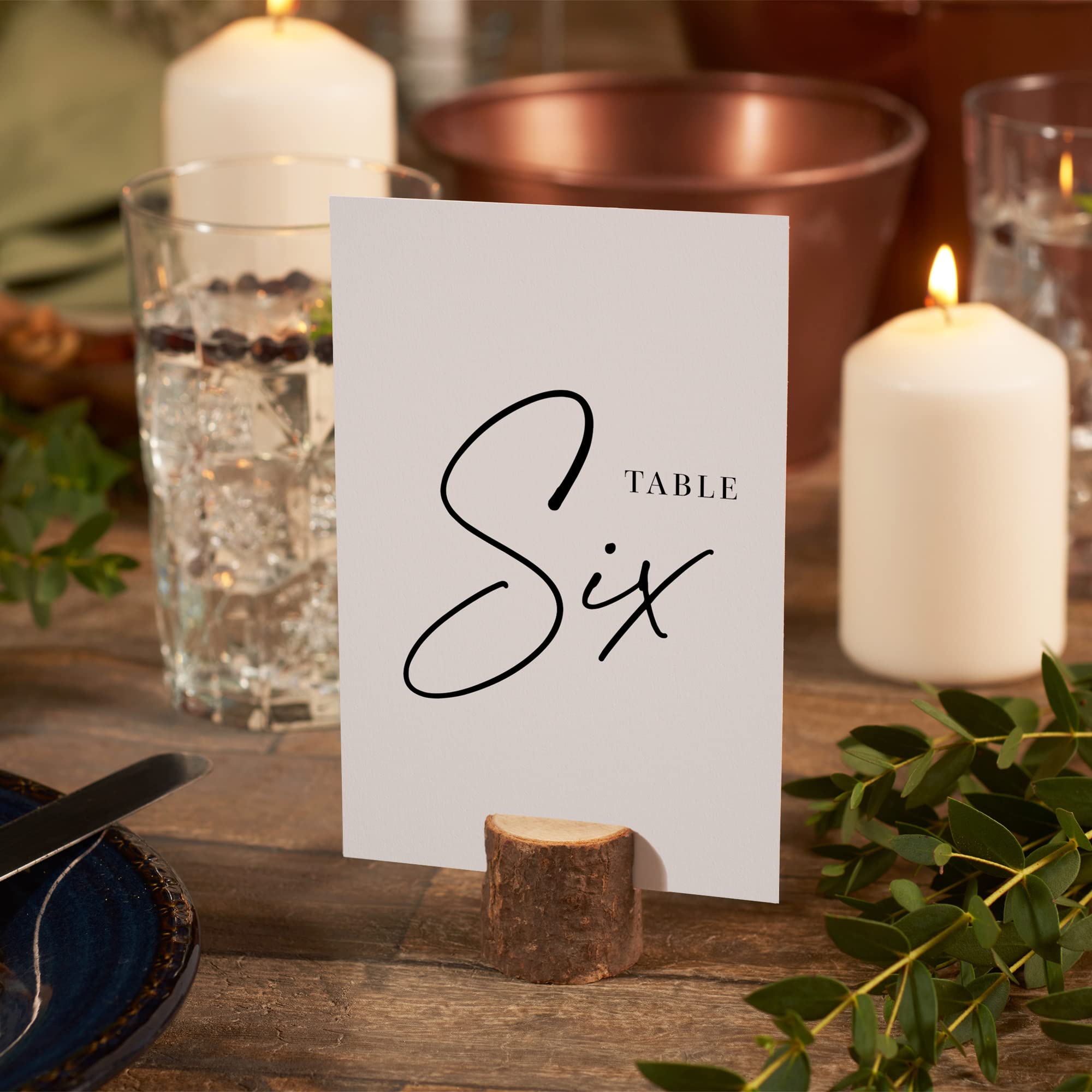 Twistionery Wedding Table Numbers - Black Table Numbers For Wedding Reception - Table Number Cards - Table Wedding Number Cards